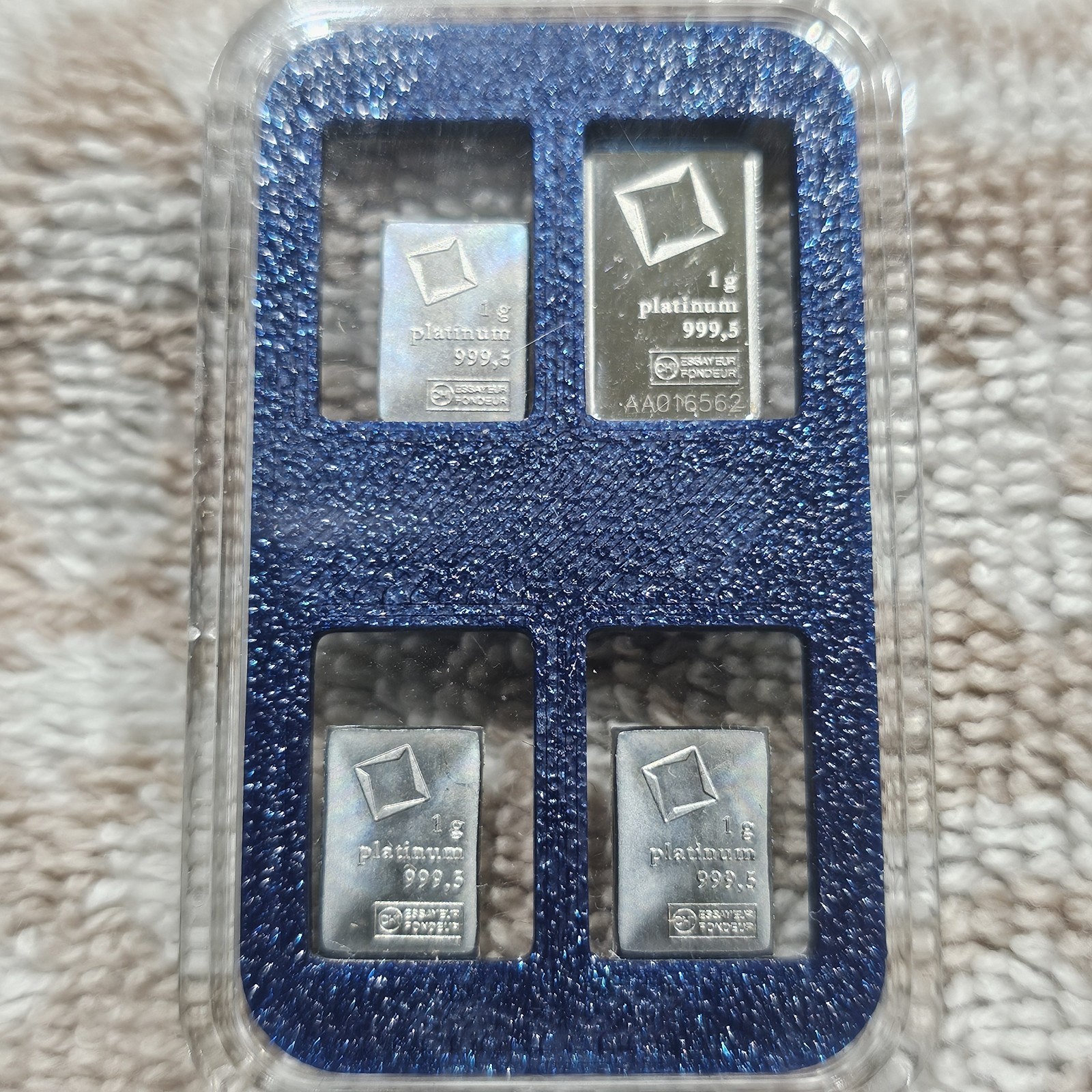 4 Grams .995 Platinum In 3D Printed Encapsulated Holder