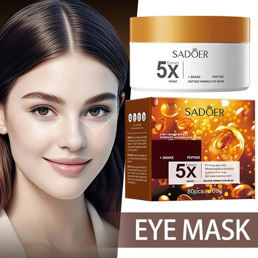 Patch pour les Yeux Caféine & Venin de Serpent – Anti-Cernes & Anti-Rides ,