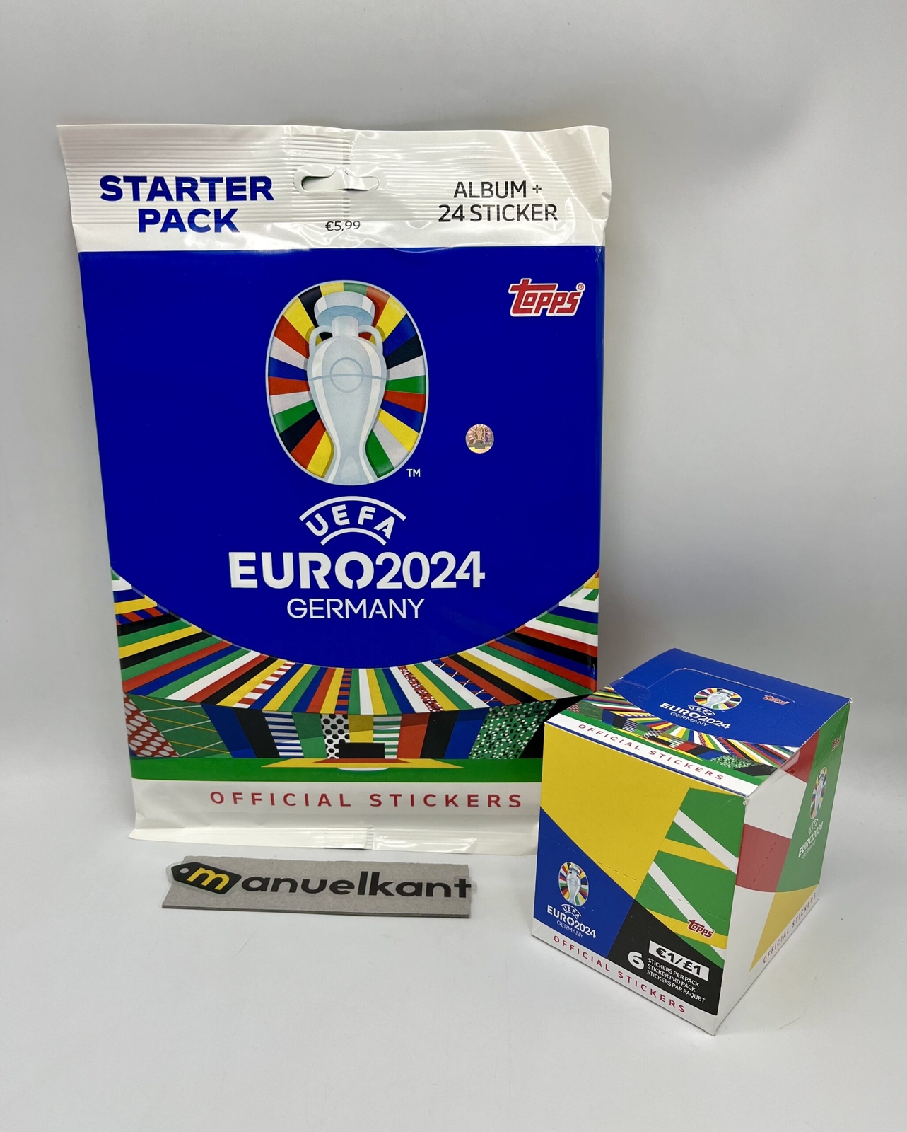 Topps EURO 2024 Germany Figurine - Starter Pack + Box Of 100 Packets