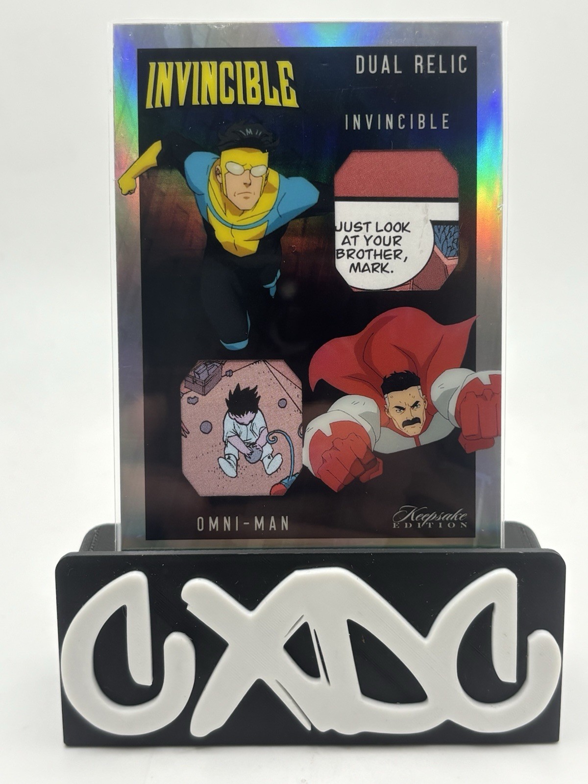 Invincible Omni-Man Dual Relic Card Keepsake Edition 500 Amazon Pl