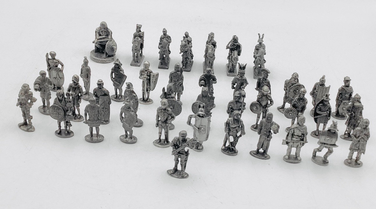 Westair Pewter 38mm Roman Miniature Figures Collection (41 Included) England