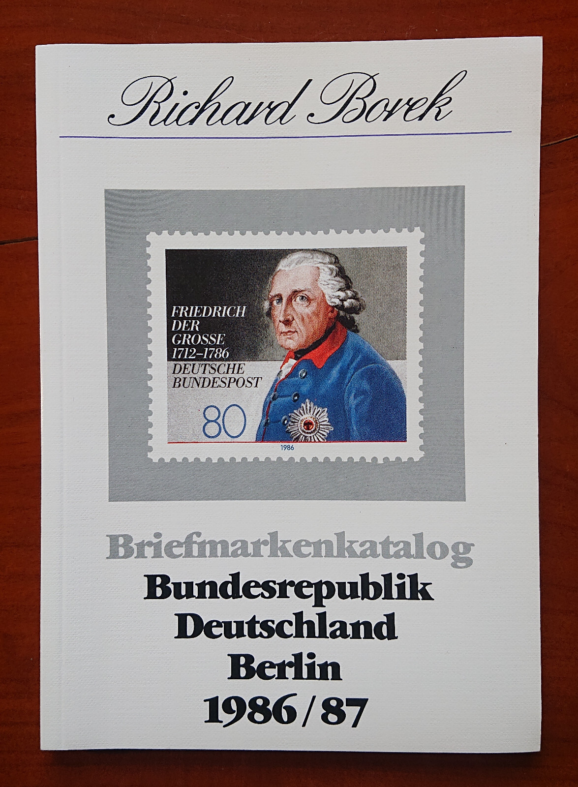 Richard Borek Stamp Catalog BRD Berlin 1986/87 177 Pages Philately Stamps