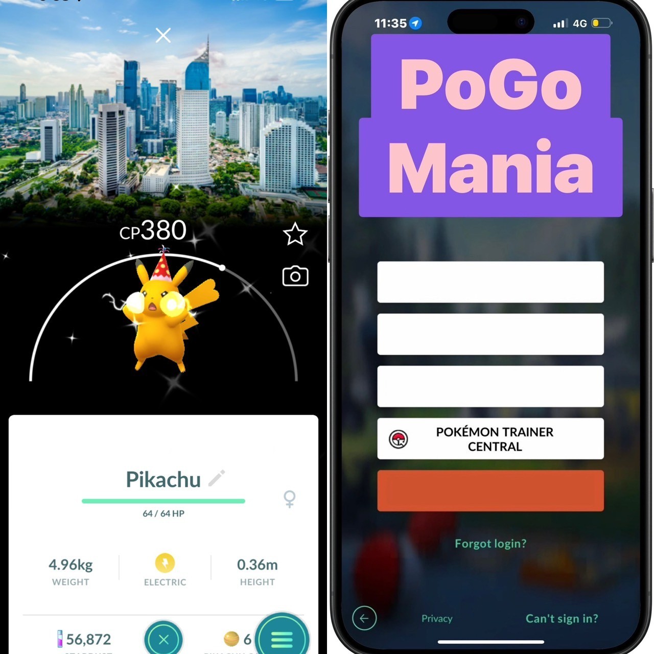 Shiny Pikachu with party hat✨Car Free Day Jakarta Background✨mini PTC 20k✨