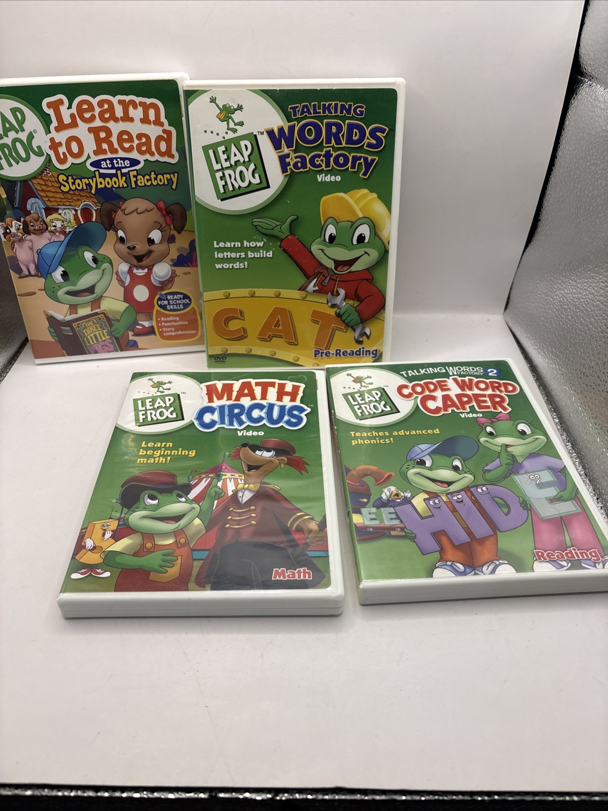 Lot Of 4 Leap Frog Reading And Math CDs 