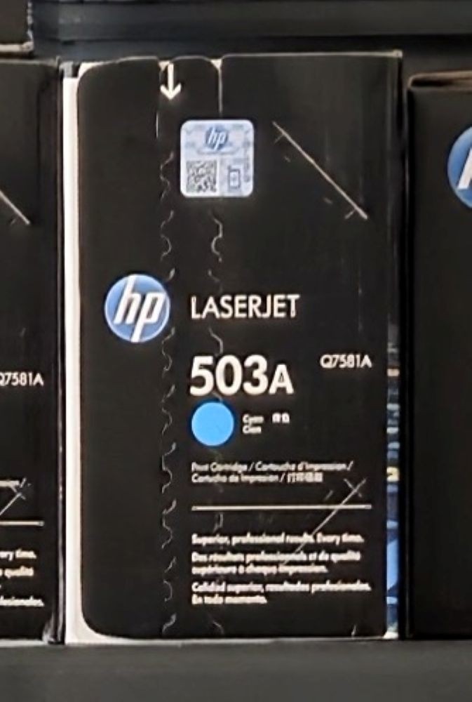 HP Genuine/Original 503A Q7581A Cyan Laser Toner Cartridge for HP LaserJet