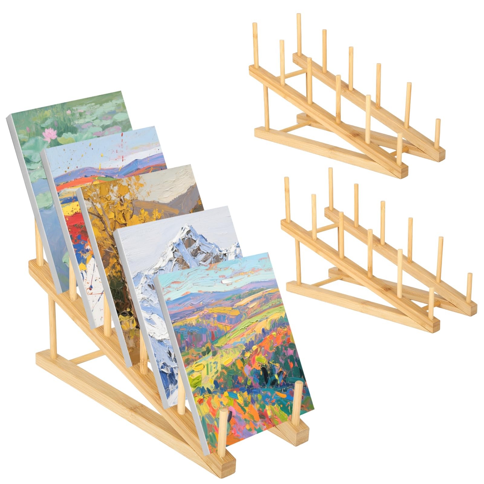 3 Pack Small Art Drying Rack Art Storage Rack for Classroom 5 Layers Paint Dis