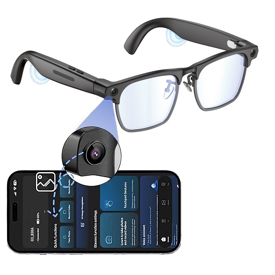 G1 AI Glasses Smart Glasses 8MP HD Shooting Video Translation Smart Bluetooth YU