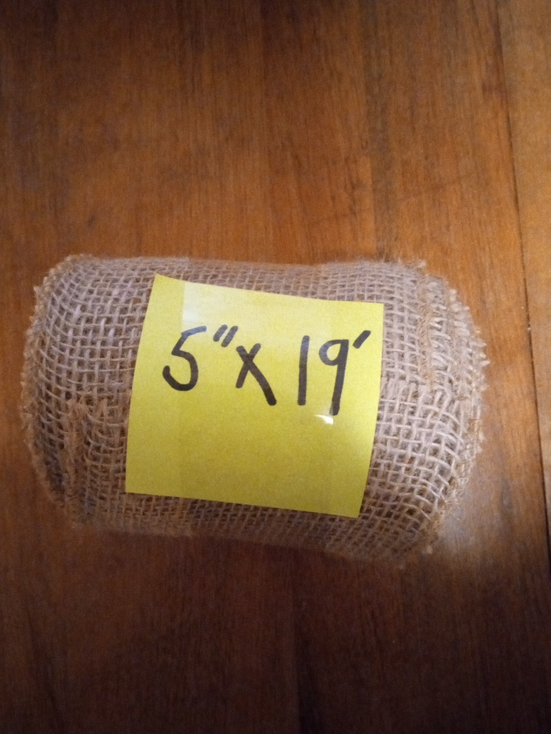 5" X 19' Roll Burlap Upholstery Craft  New Without Tags Free Shipping 