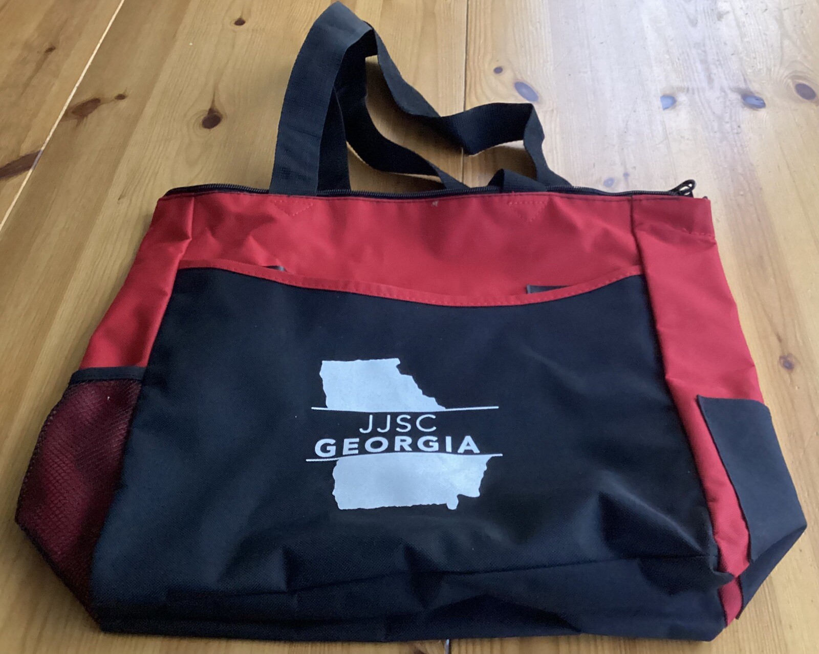 JJSC GEORGIA  Zippered  Canvas Tote Bag  Juvenile Justice Support Center