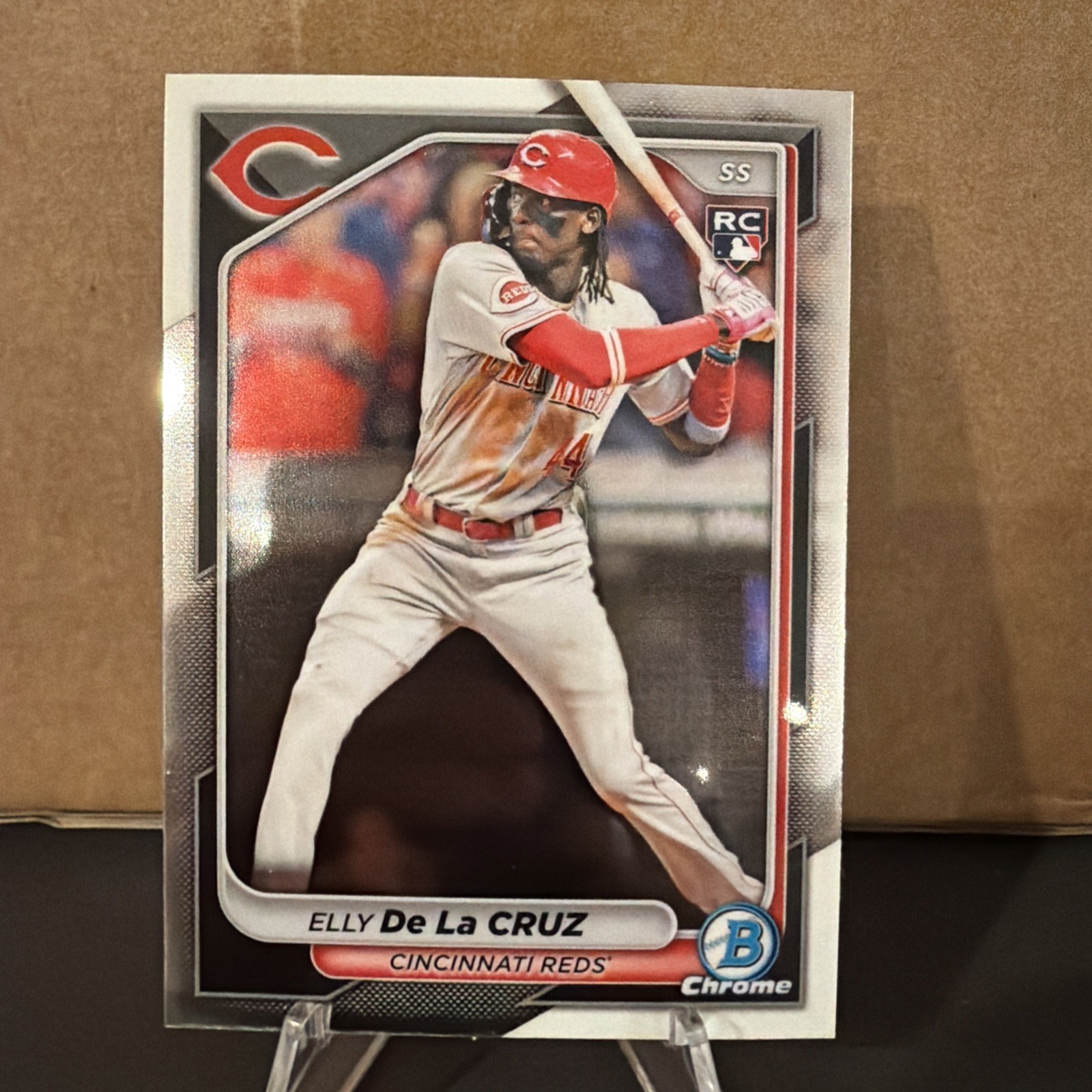 Elly De La Cruz 2024 Bowman Chrome RC #42 Reds Base Card
