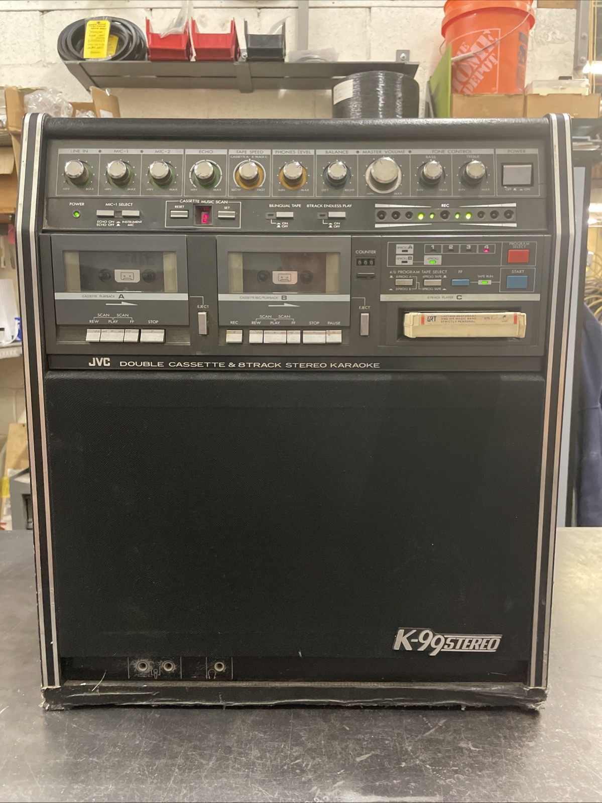 JVC K-99 STEREO Double Cassette & 8Track Stereo Karaoke Cassette Doesn’t Work
