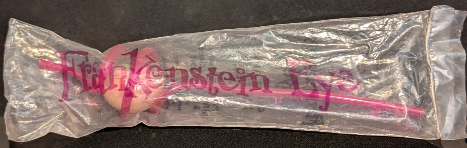 Vintage Taco Bell 1996 Crazy Straw Frankenstein Eye Pink Sealed