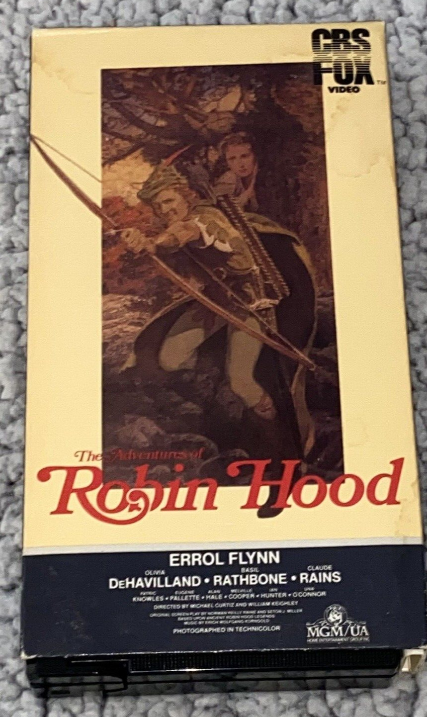 Rare! The Adventures Of Robin Hood 1984 Beta Max Tape
