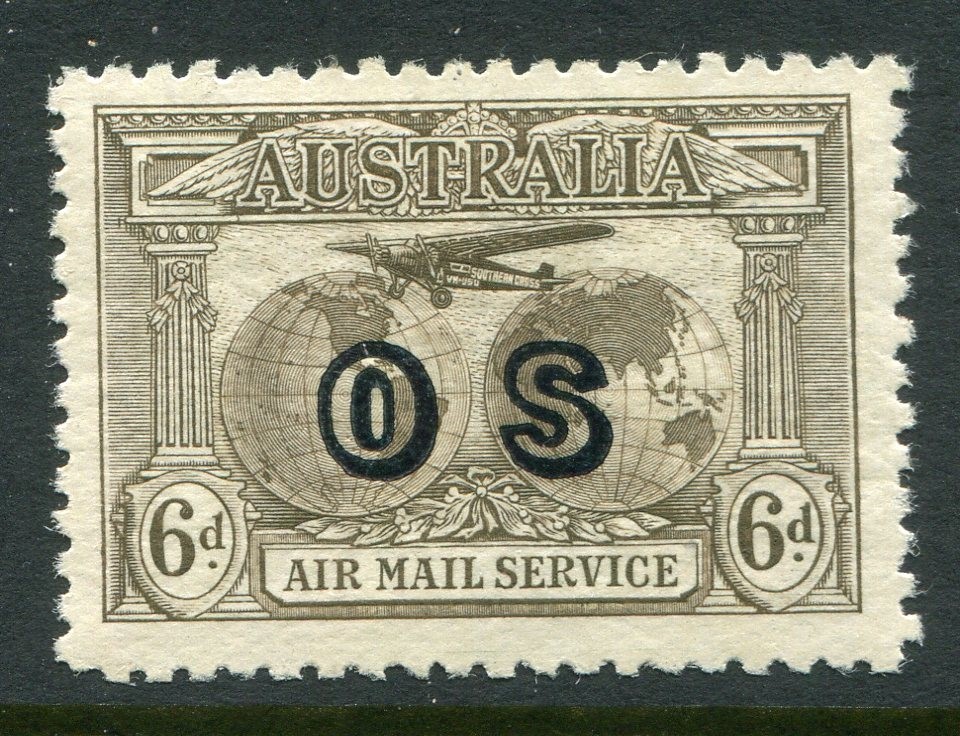 Australia #CO1 Airplane Official 5 P. [Mint Hinged]