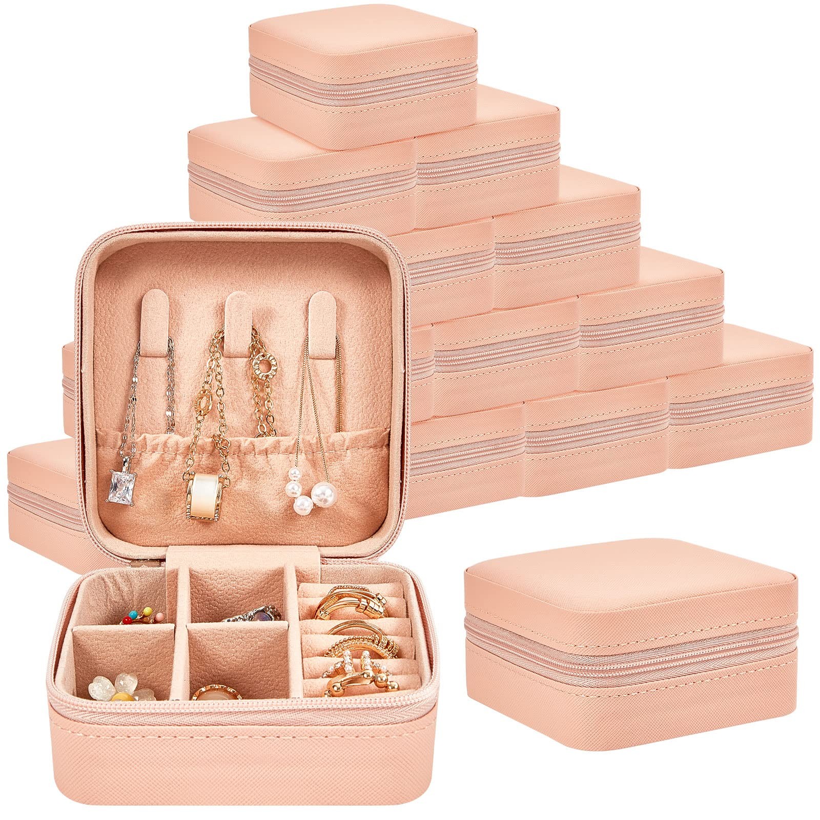 50 Pcs Travel Jewelry Case, Valentines Day Gifts for Her- Small Jewelry Organ...