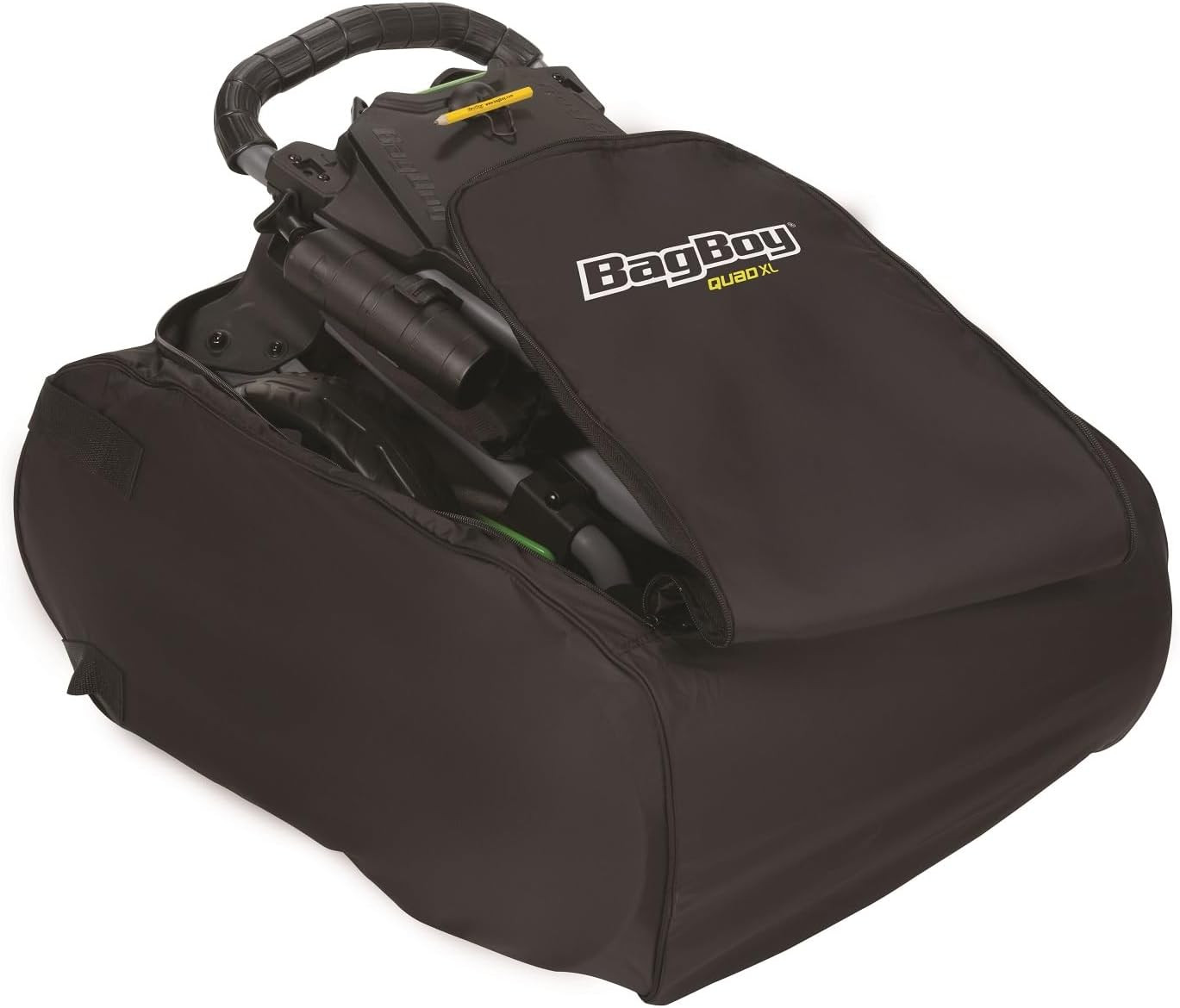 Carry Bag Quad Black, 9.84" L X 11.42" W X 24.41" H