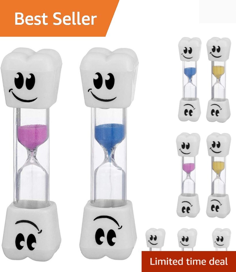 Assorted Colors 2-Minute Sand Timer Set - Playfully Boost Productivity