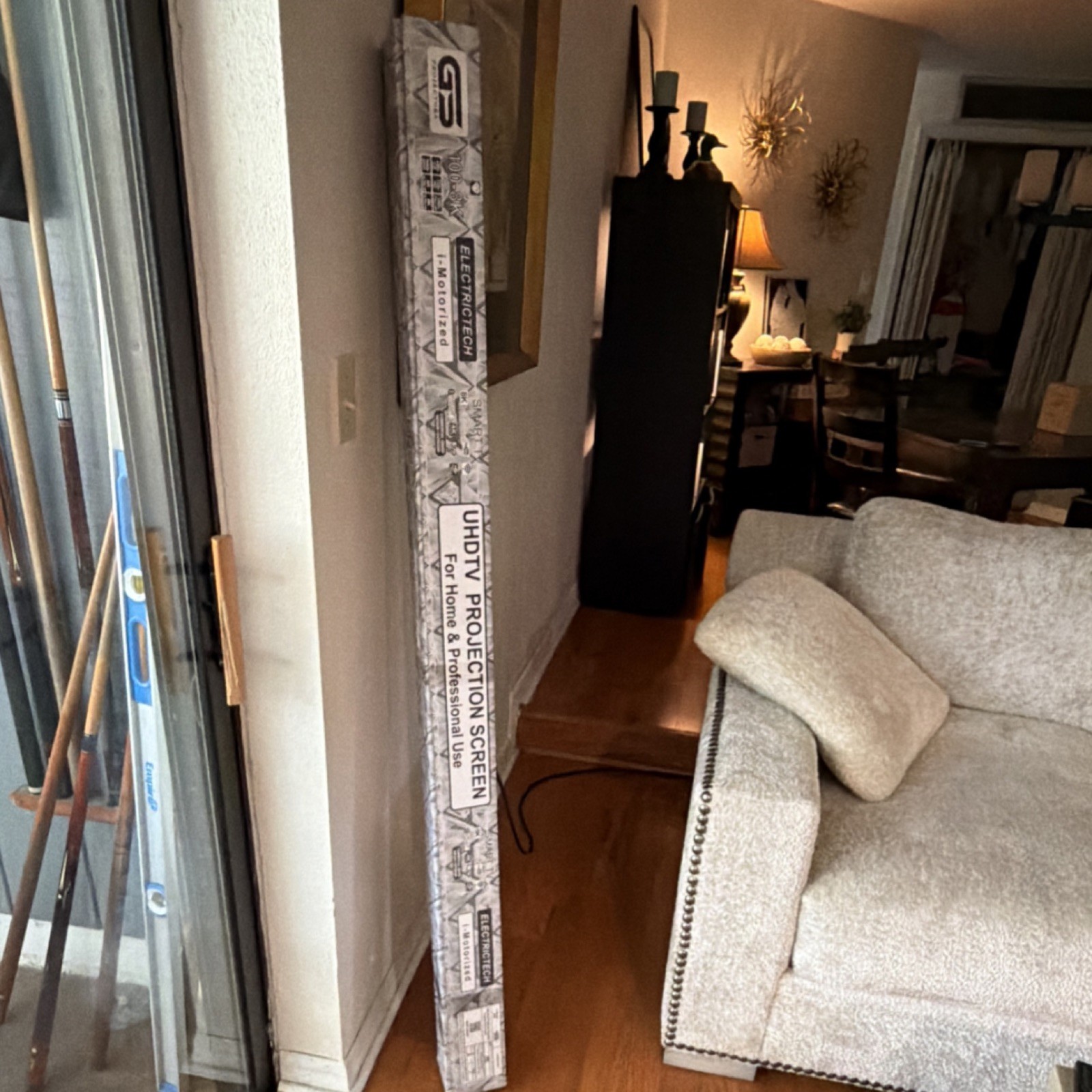 Electrotech Motorized UHDTV Projection Screen for Home Theater, Motorized Screen