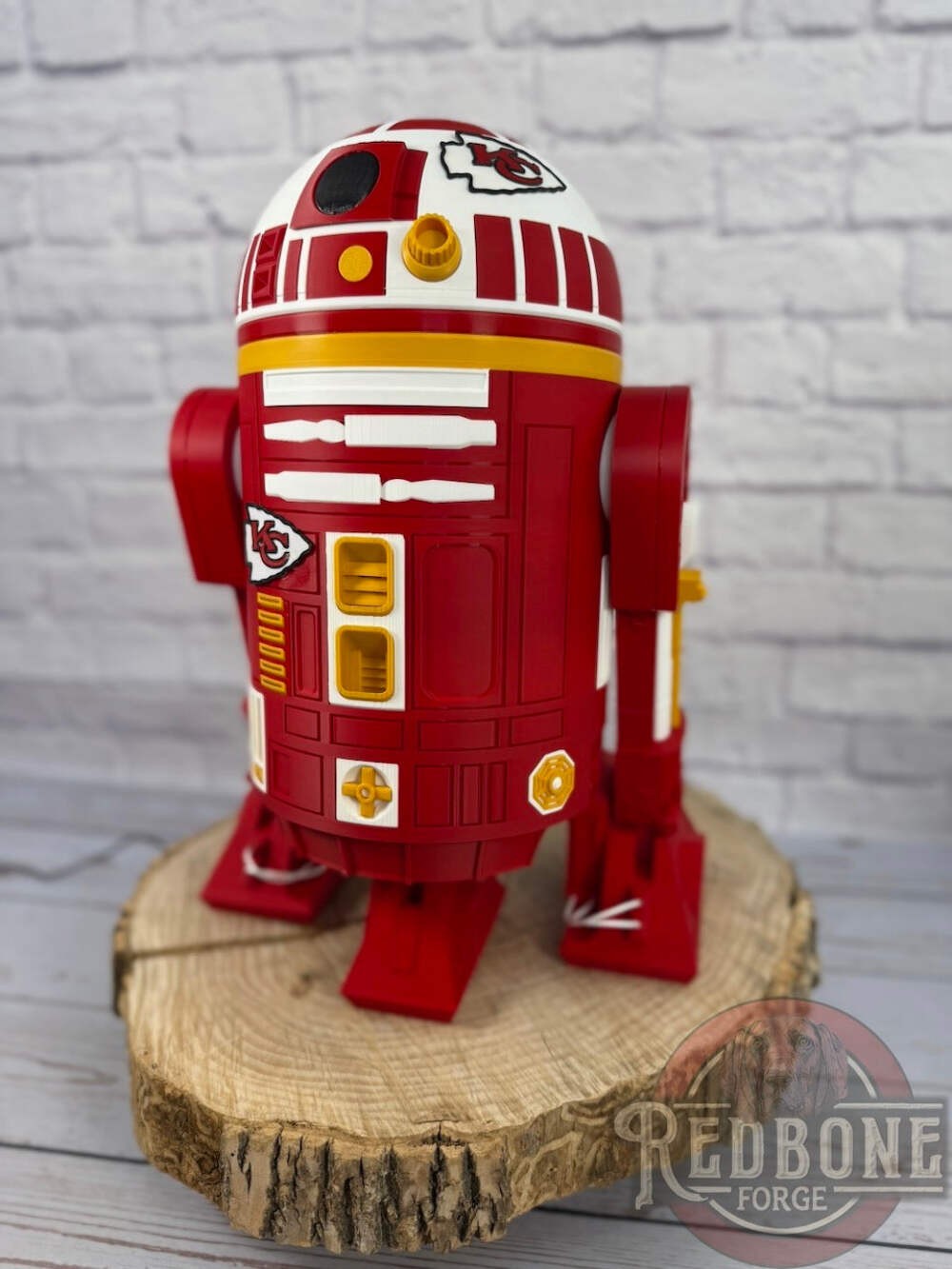 Kansas City -Inspired Red, White, & Yellow R2 Astromech Droid