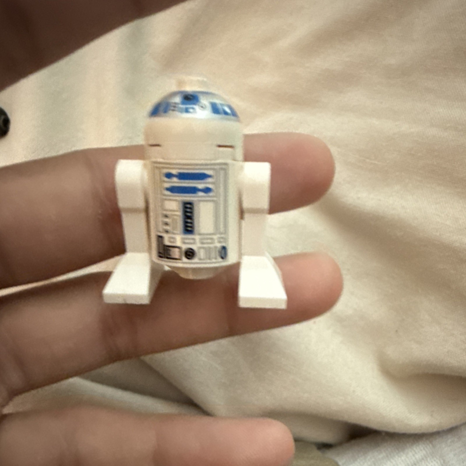 LEGO Star Wars R2-D2 Minifigure White Blue Plastic Space Character Set