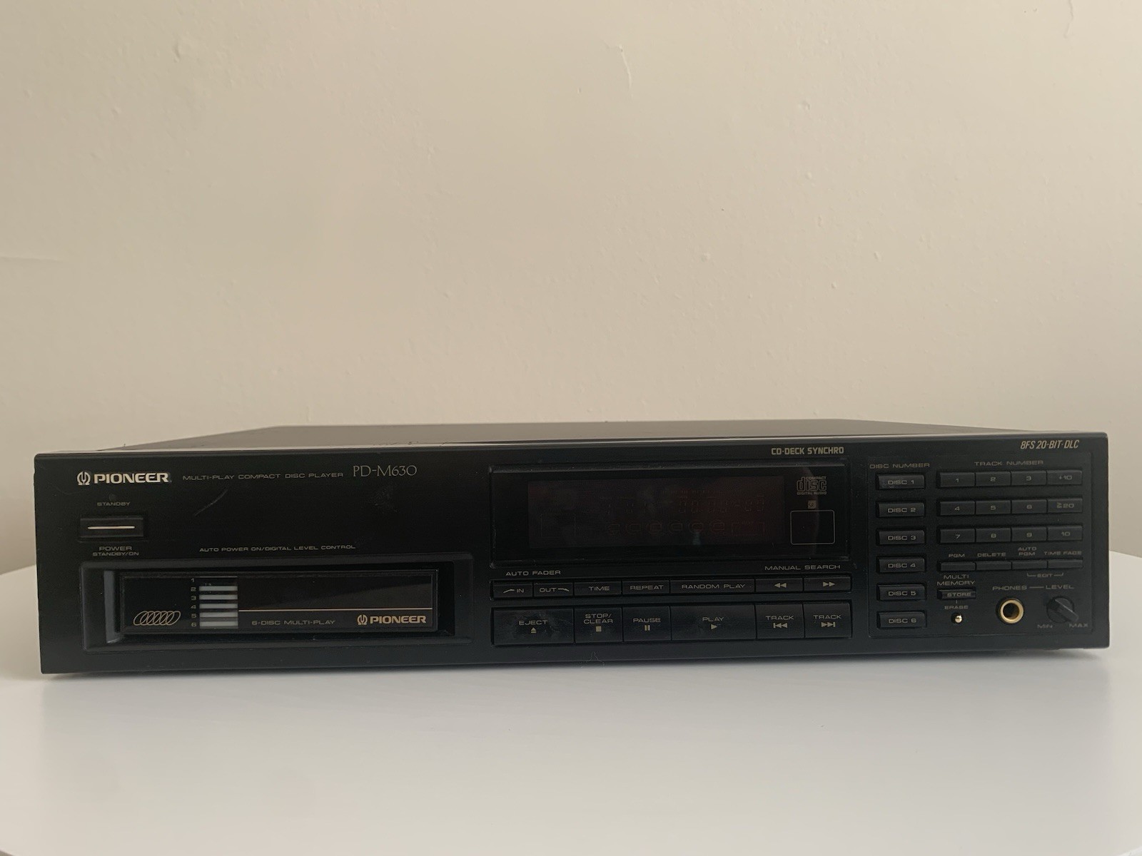 Vintage Pioneer PD-M630 6-Disc Multi CD Player - Working / Not Reading Discs