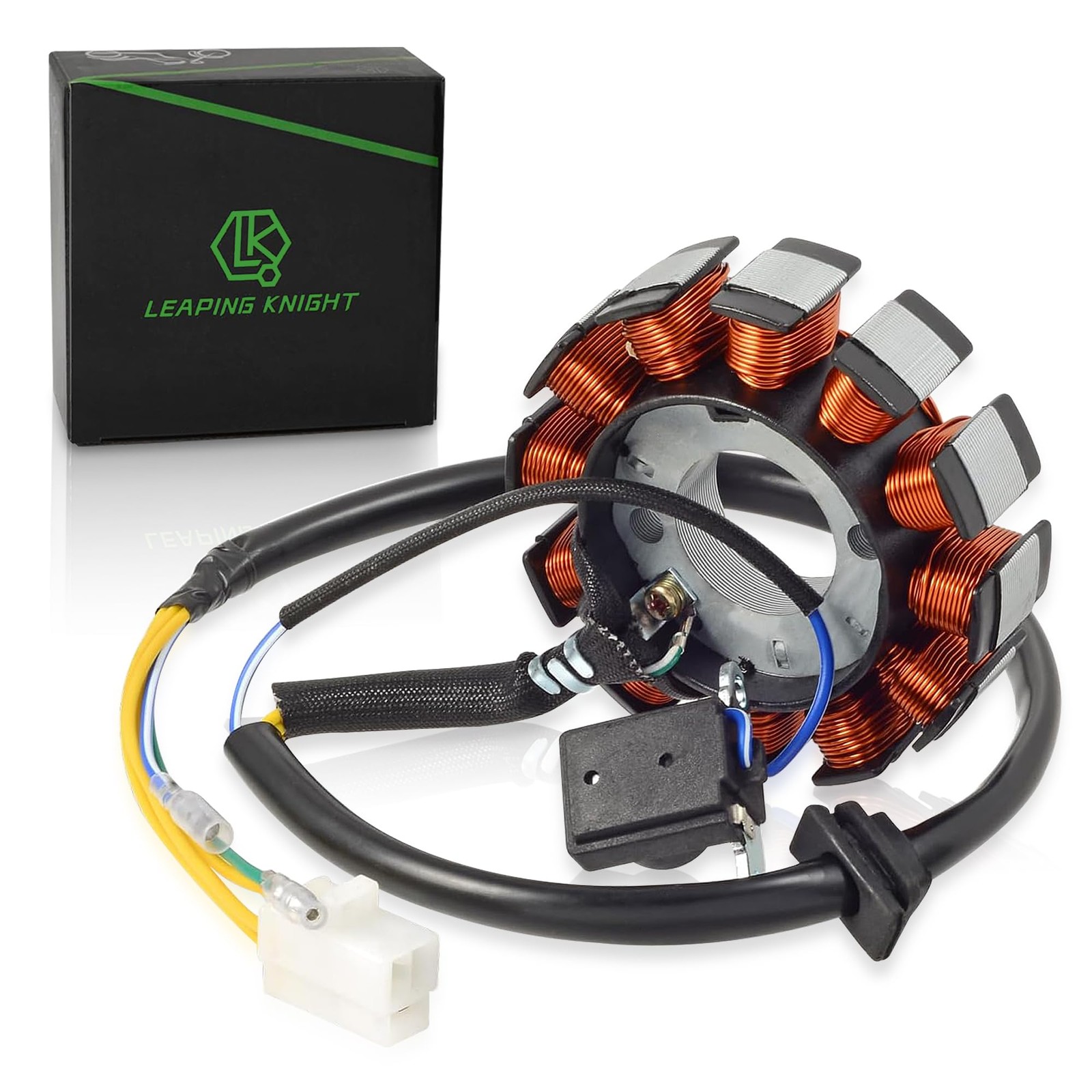 GY6 Stator Ignition Stator Magneto Coil 12 Pole Direct Current 5 Wire Copper ...