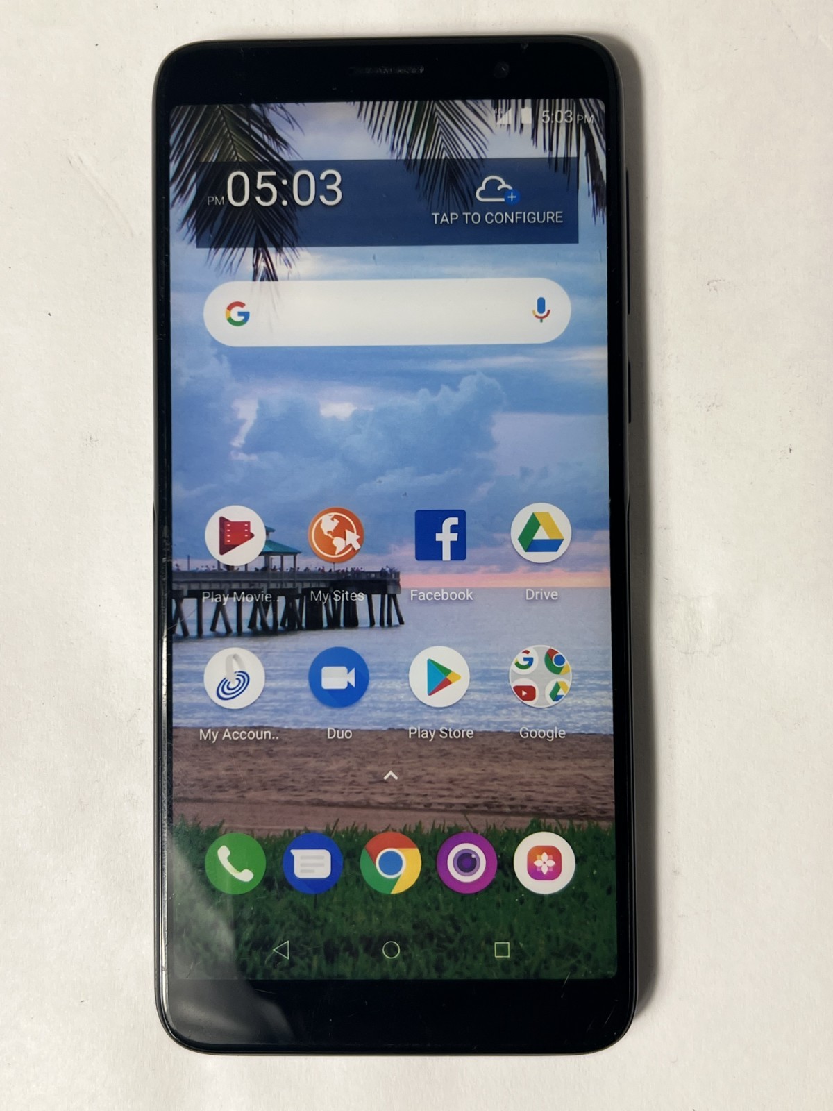 TCL A1X A503DL Smartphone (TracFone) Black Dummy Phone Display Phone Prop Model!