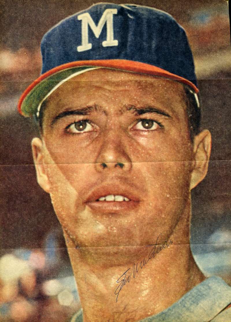 Eddie Mathews Vintage Jsa Signed Certified 8x10 Photo Authentic Autograph