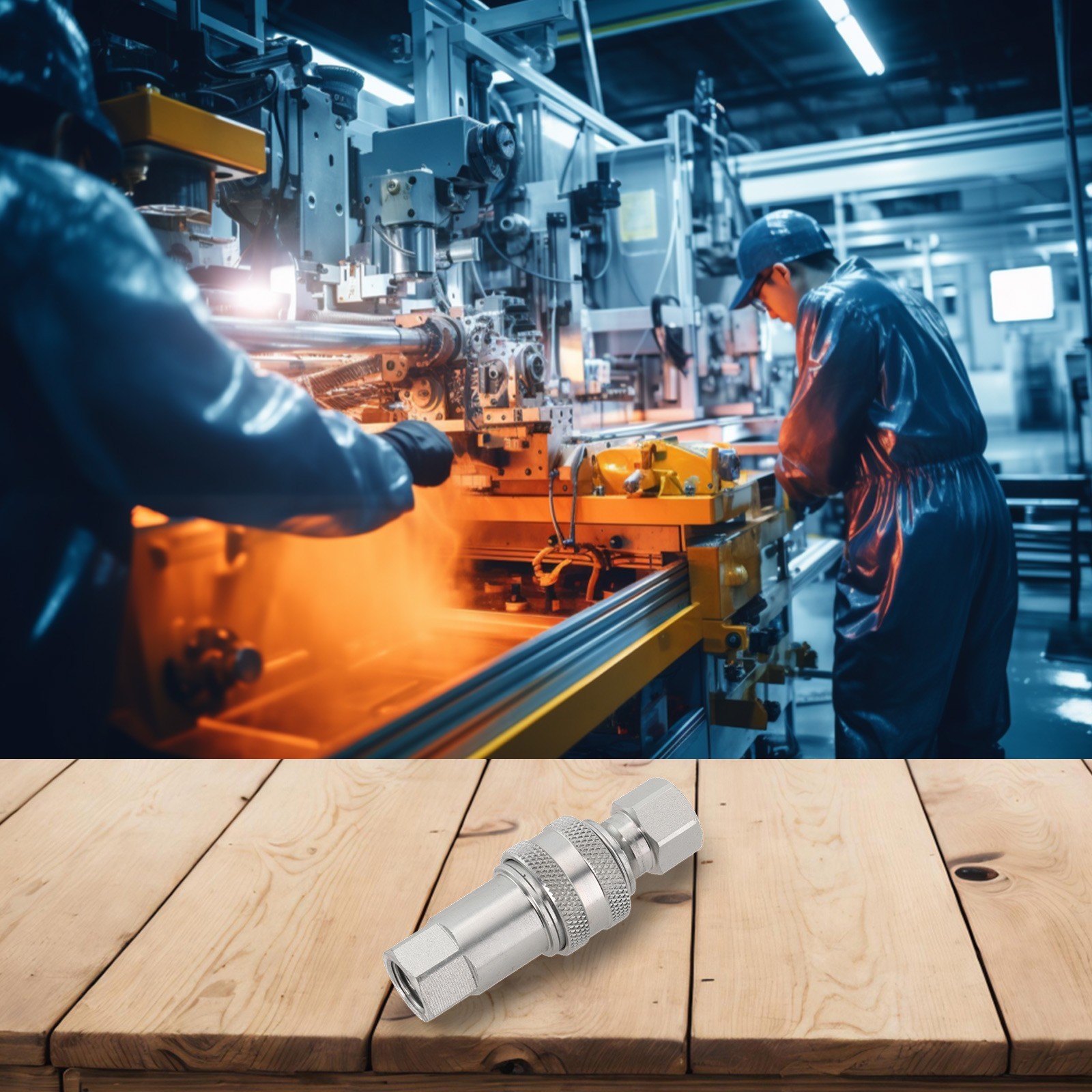 Convenient Disconnect Hydraulic Quick Connector M14x1 5mm Female Thread