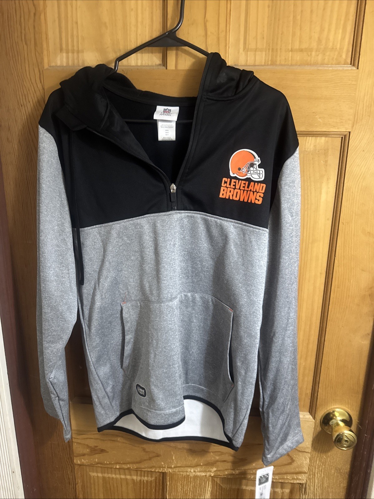 Adult SM Cleveland Browns Team Apparel Combine Authentic Pullover Hoodie NWT