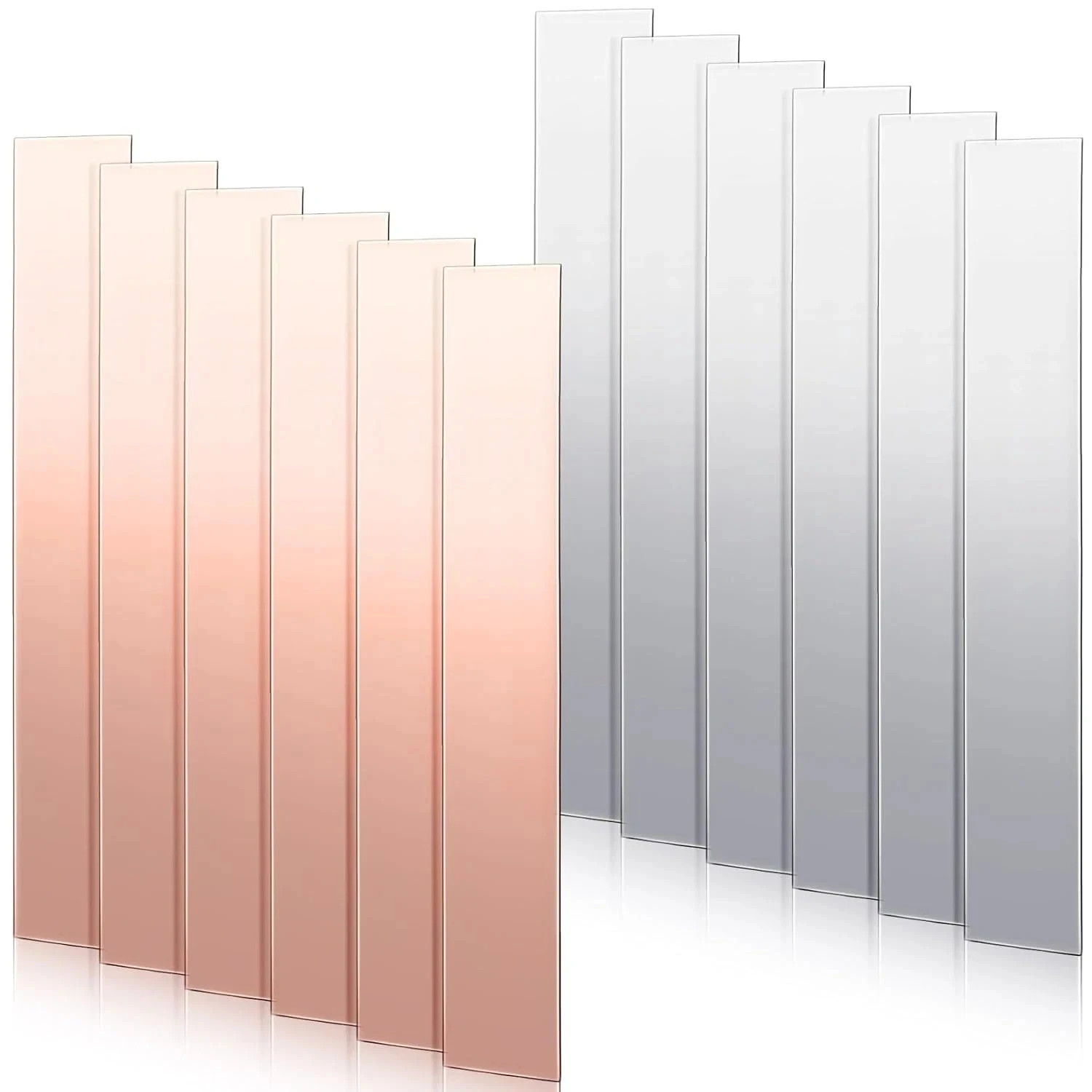 12 Pcs Pure Copper Zinc Anode Sheets 0.04" X 0.98" X 5.98" for Experiments