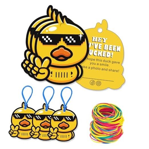 Ducked Tags | You've Been Ducked Card | Duck Duck Tag Ducking Tags 3.1x 2.52'' 