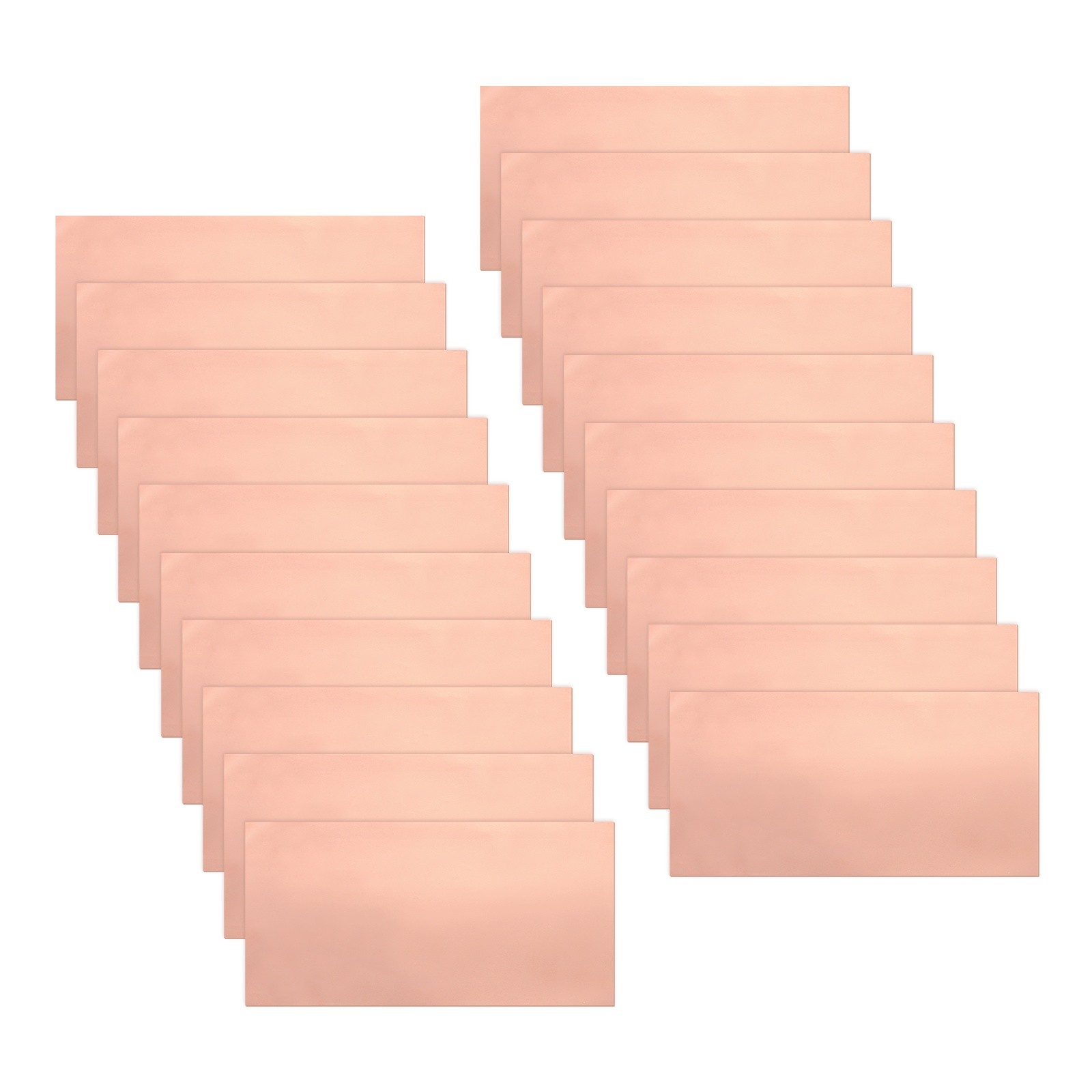 Double-Sided Conductive Copper Foil Sheets 125 x 100 x 0.05mm for Crafts 20 Pcs