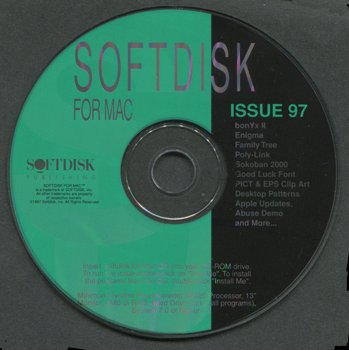 Macintosh Softdisk CD Issue 97