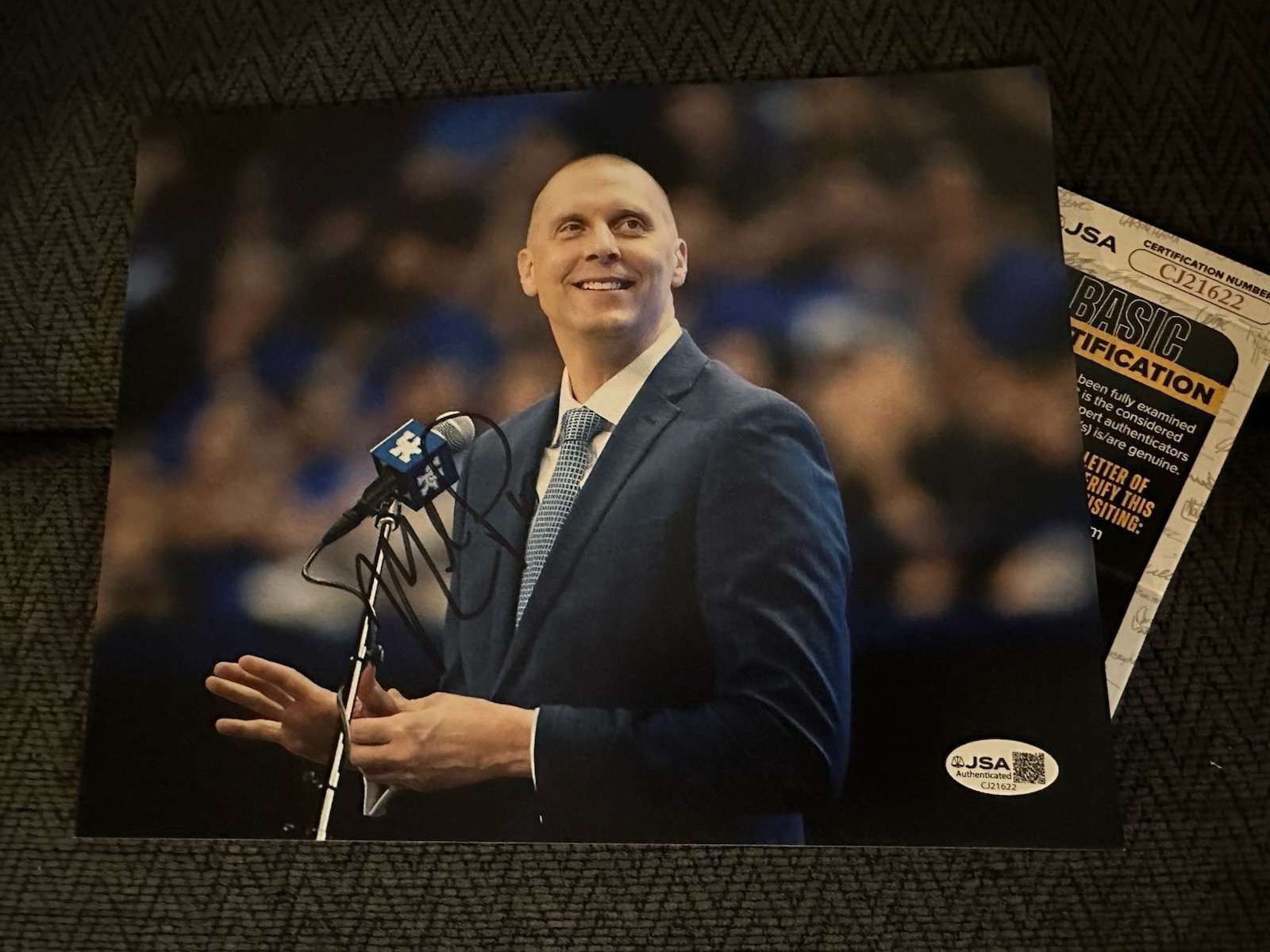 Mark Pope Signed 8 X 10 Photo Autographed JSA Authentication COA Kentucky