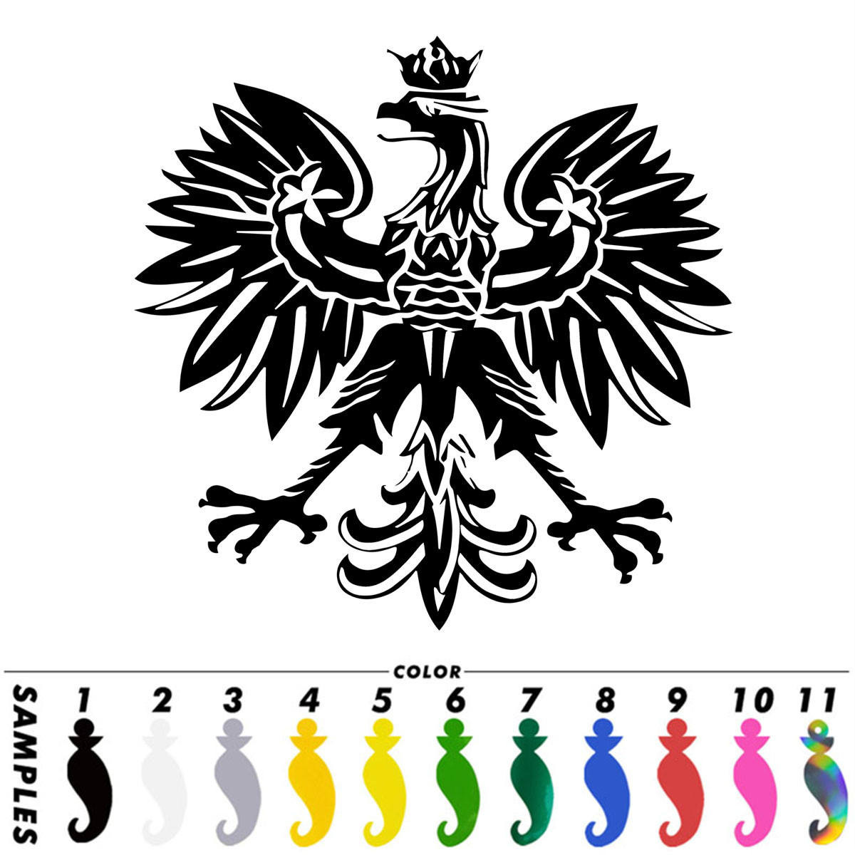 Polish Eagle Polish Decal Polish Coat Of Arms Eagle Decal Die Cut Vinyl Decal