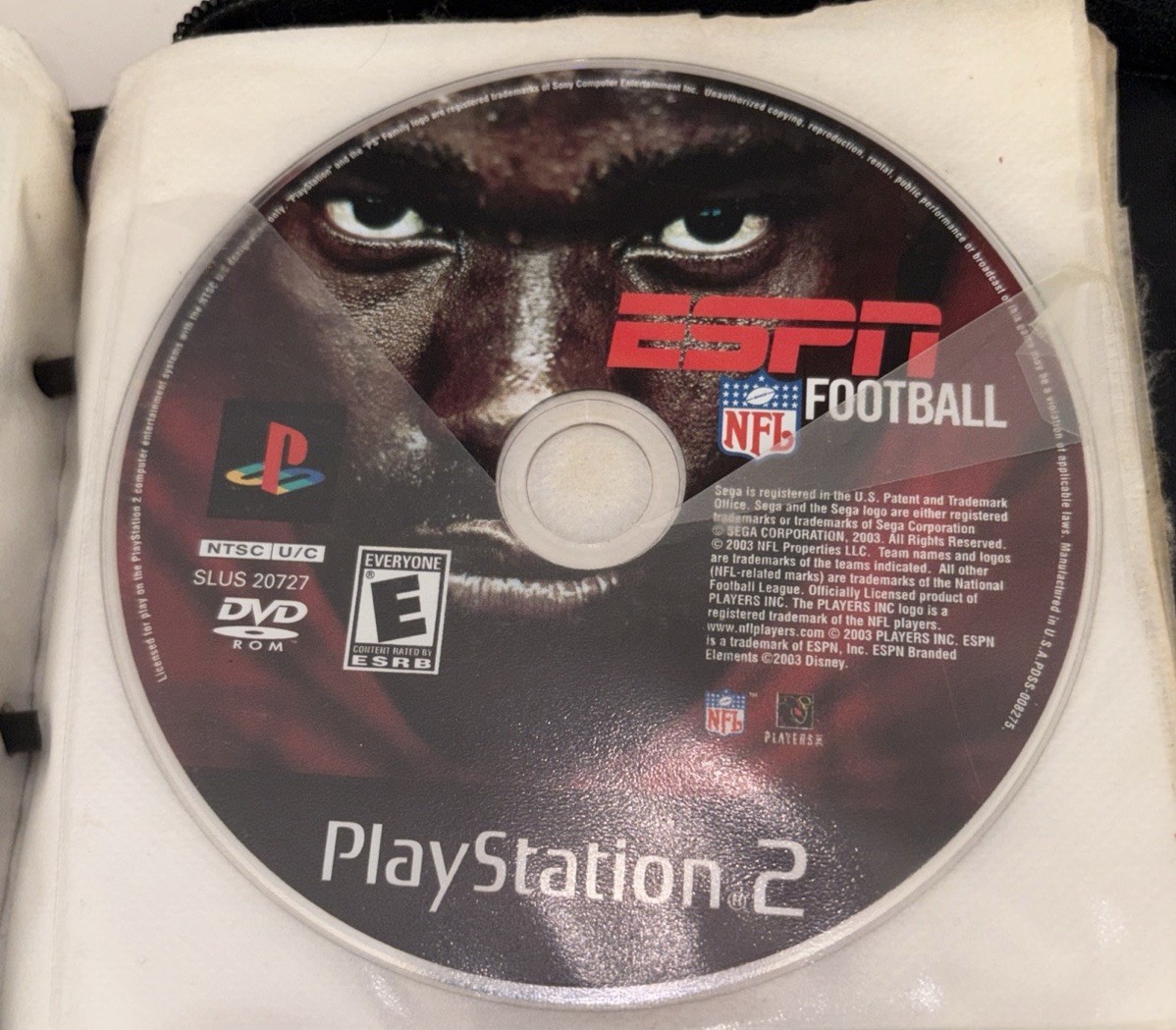 PlayStation 2 Game Lot NFL Sports & WWE Fighting 2003 Disc Set