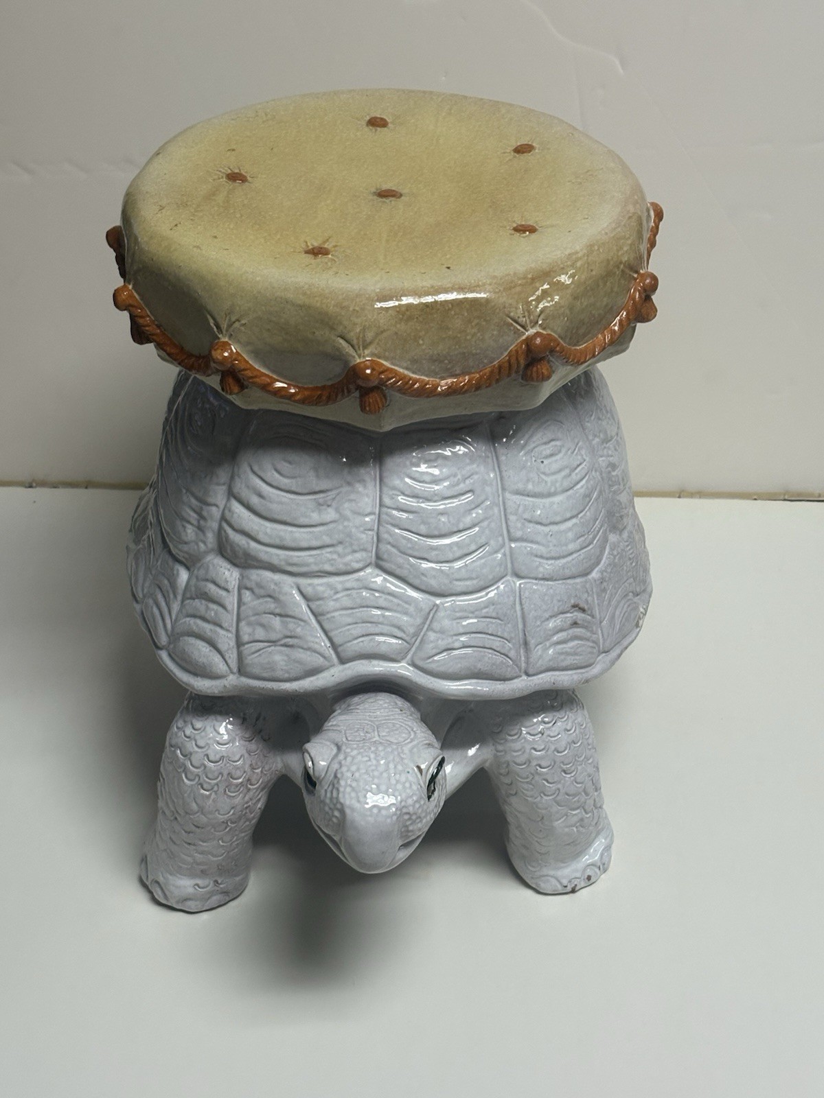 Mid Century Turtle Stool Terra Cotta Made In Italy