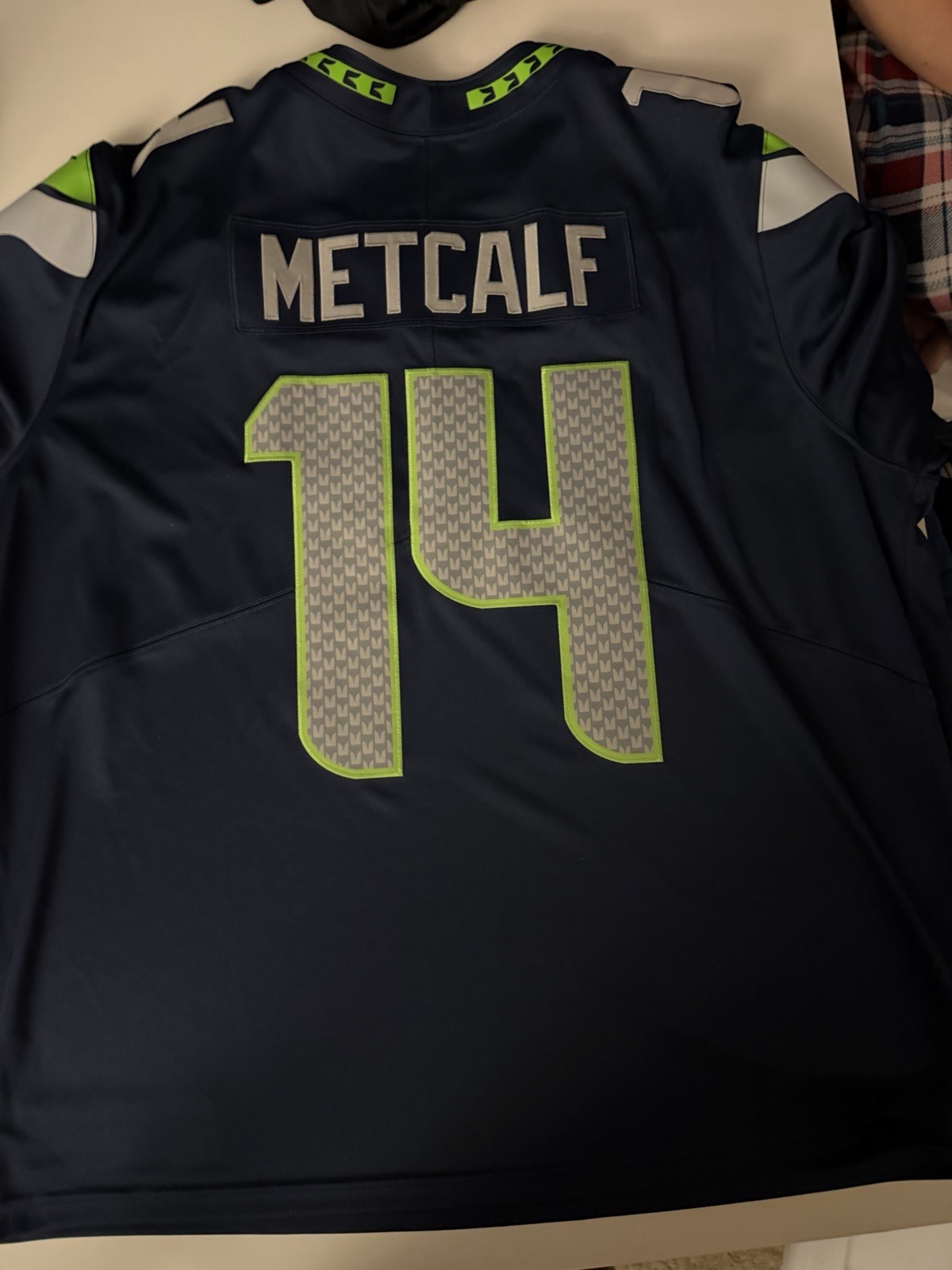 Nike Seattle Seahawks DK Metcalf #14 NFL Jersey XXXL 3XL Navy Green Gray