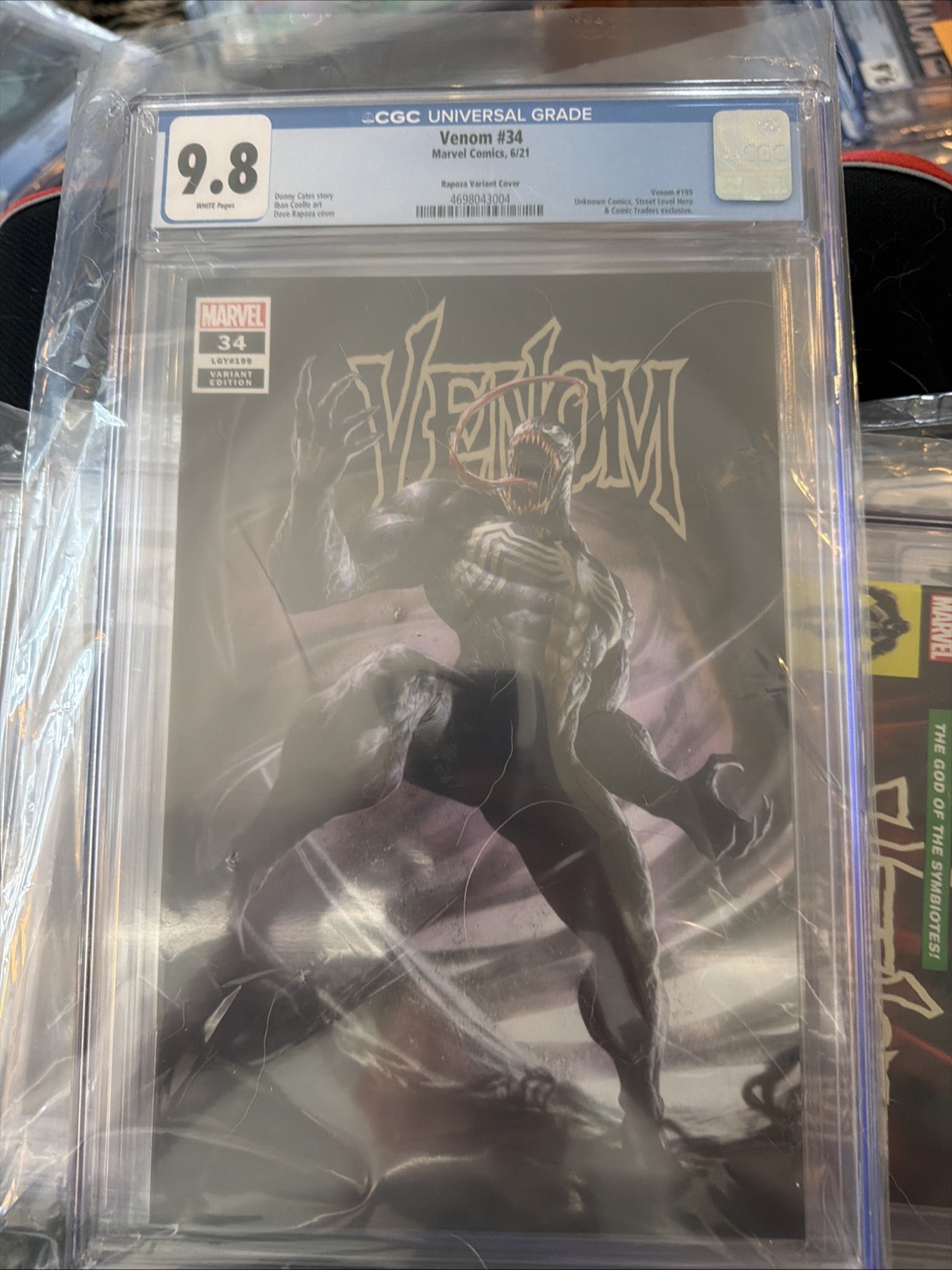 Venom #34 Kib Unknown Comics Dave Rapoza Exclusive Cgc 9.8