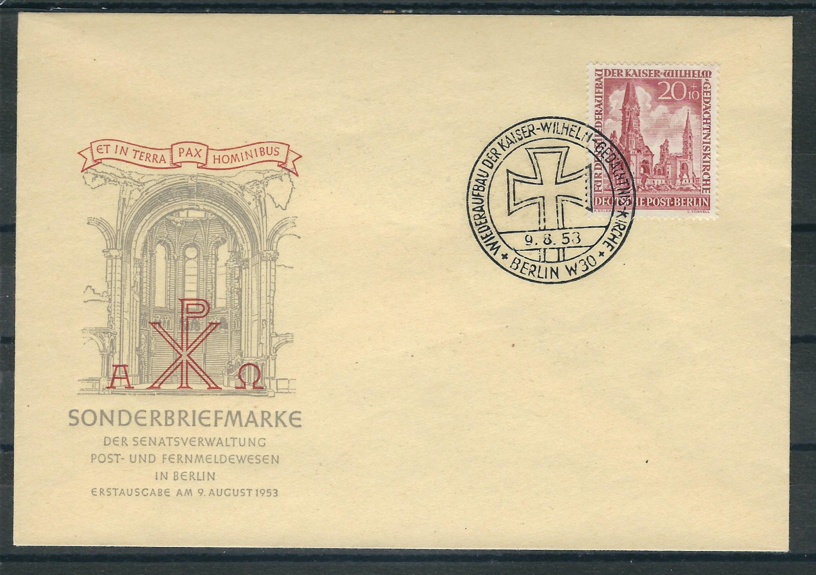 Berlin FDC of the Mi.Nr. 108