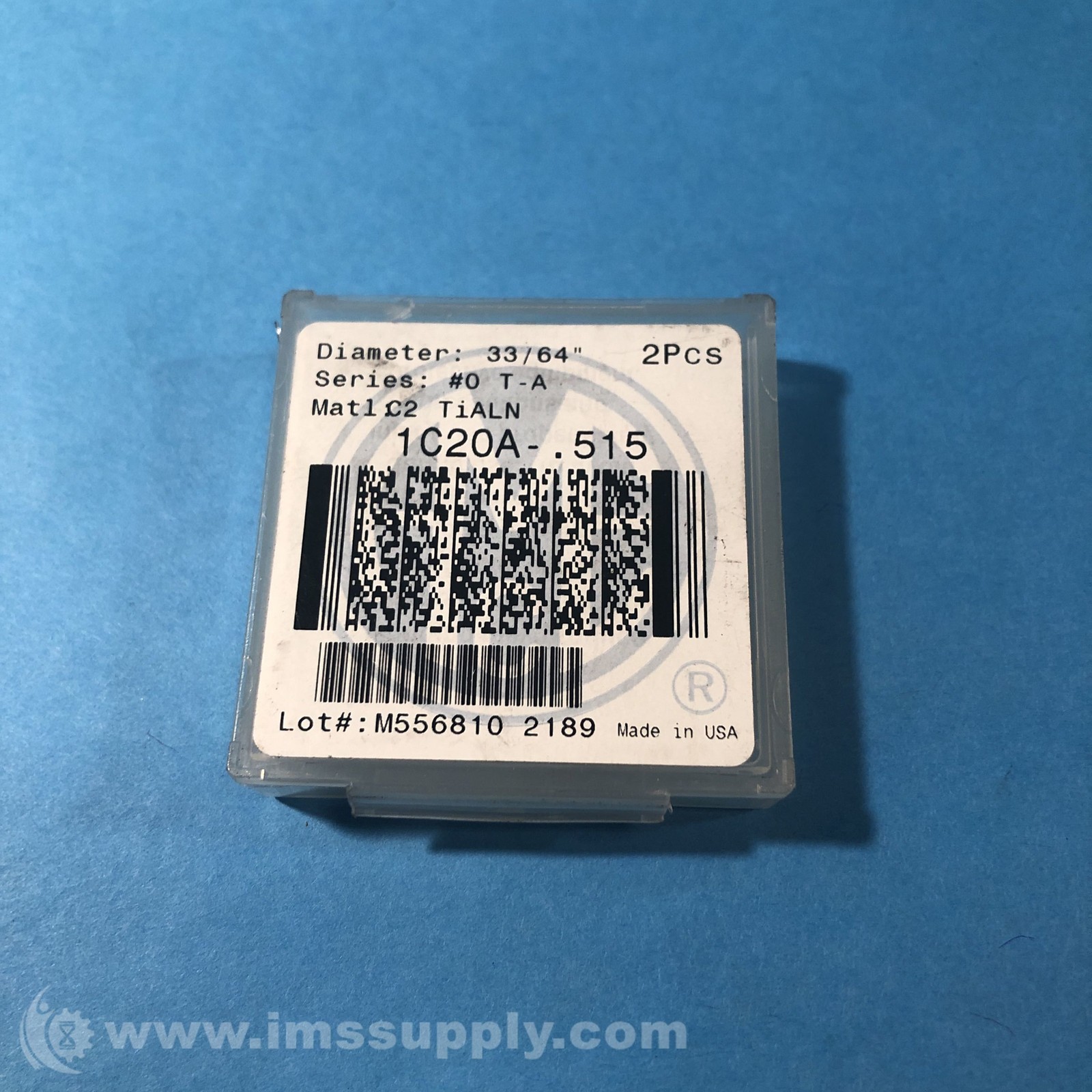 Amec 1C20A-.515 Carbide Spade Drill Insert, Pack of 2 FNOB