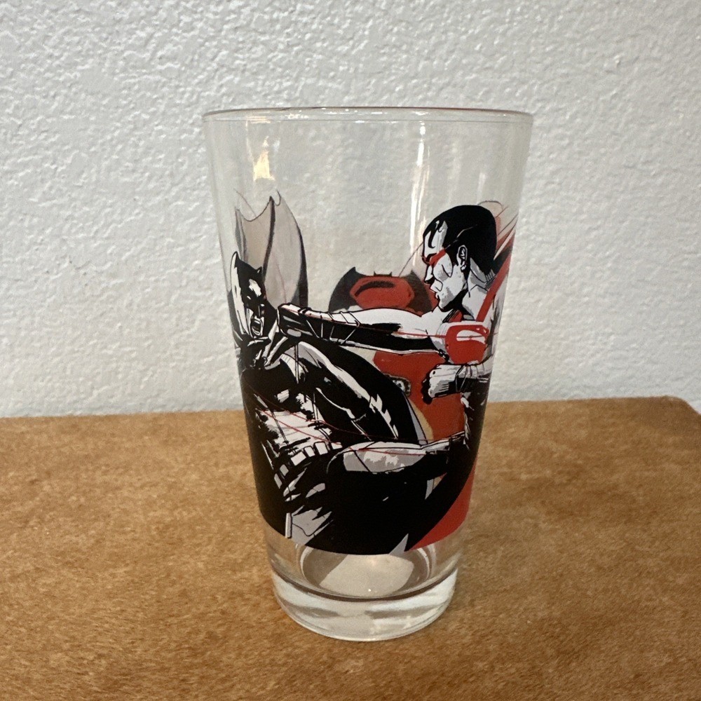 Exclusive Alamo Drafthouse Batman v Superman Pint Glass Mondo DC Comics Movies