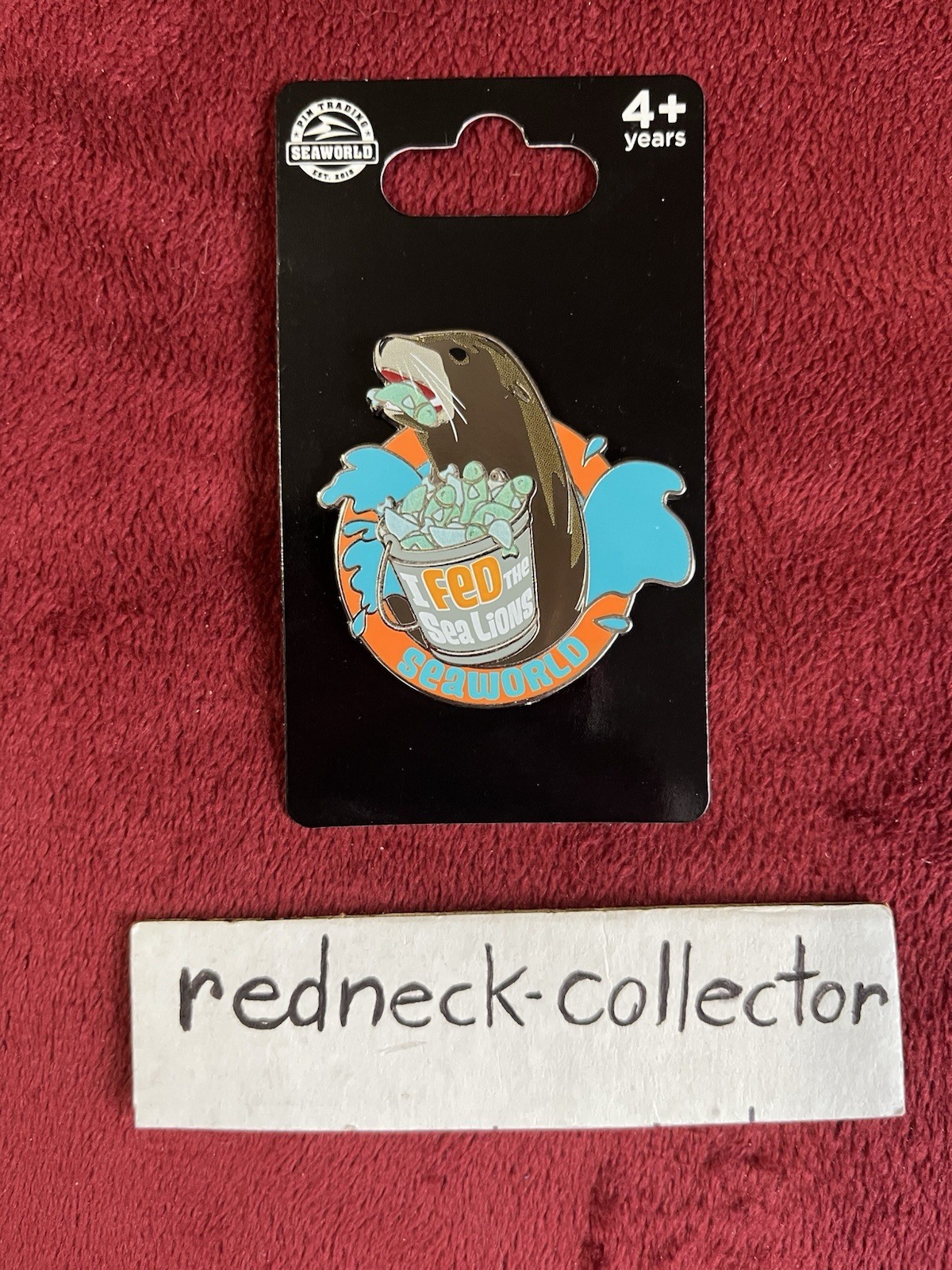 NEW Sea World SEA LION Pin “I Fed The Sea Lions” Pin Seaworld Pin Trading