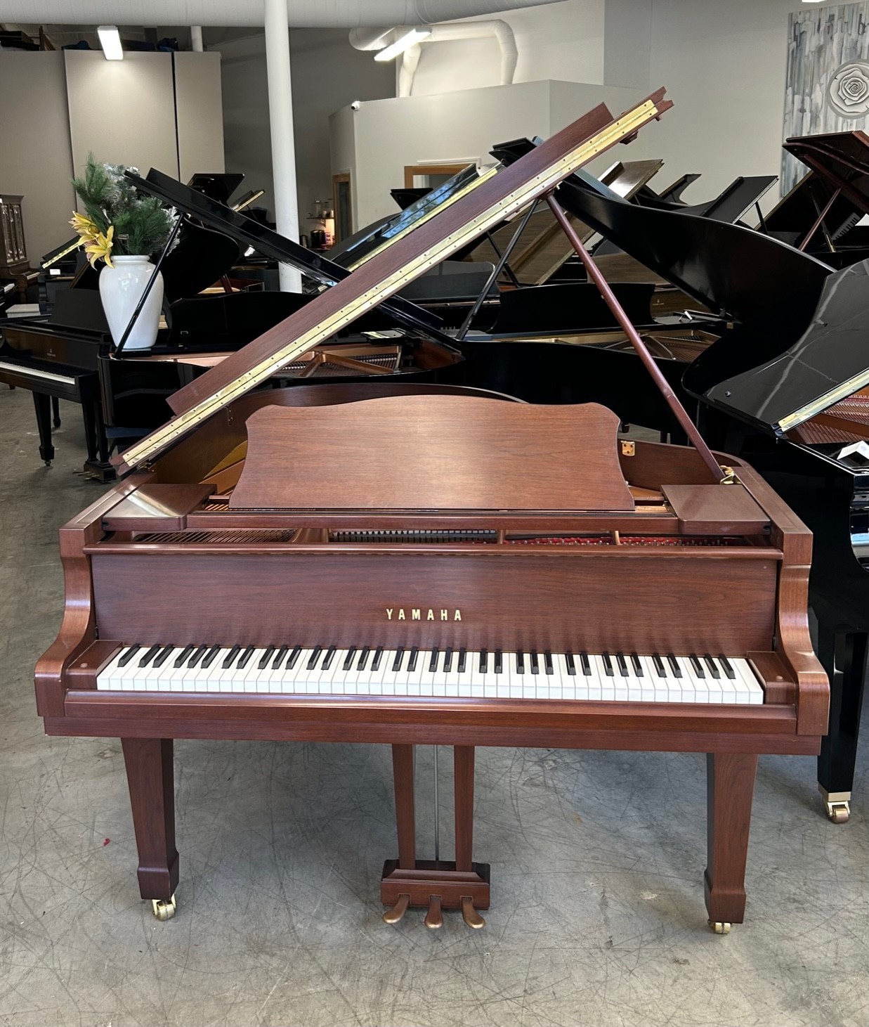 Yamaha C3 Grand Piano 6'1" Satin Walnut