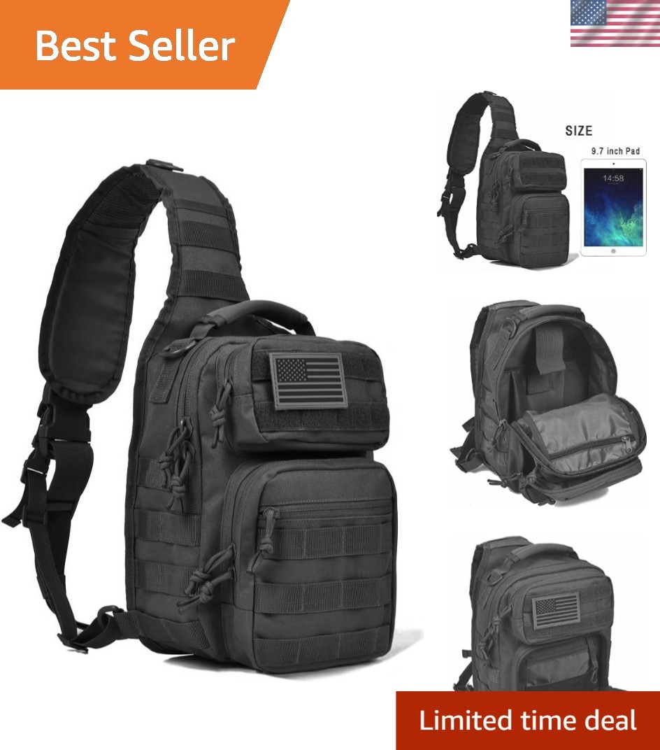 Tactical Sling Bag for Men Military Single Shoulder Backpack Outdoor EDC Rang...