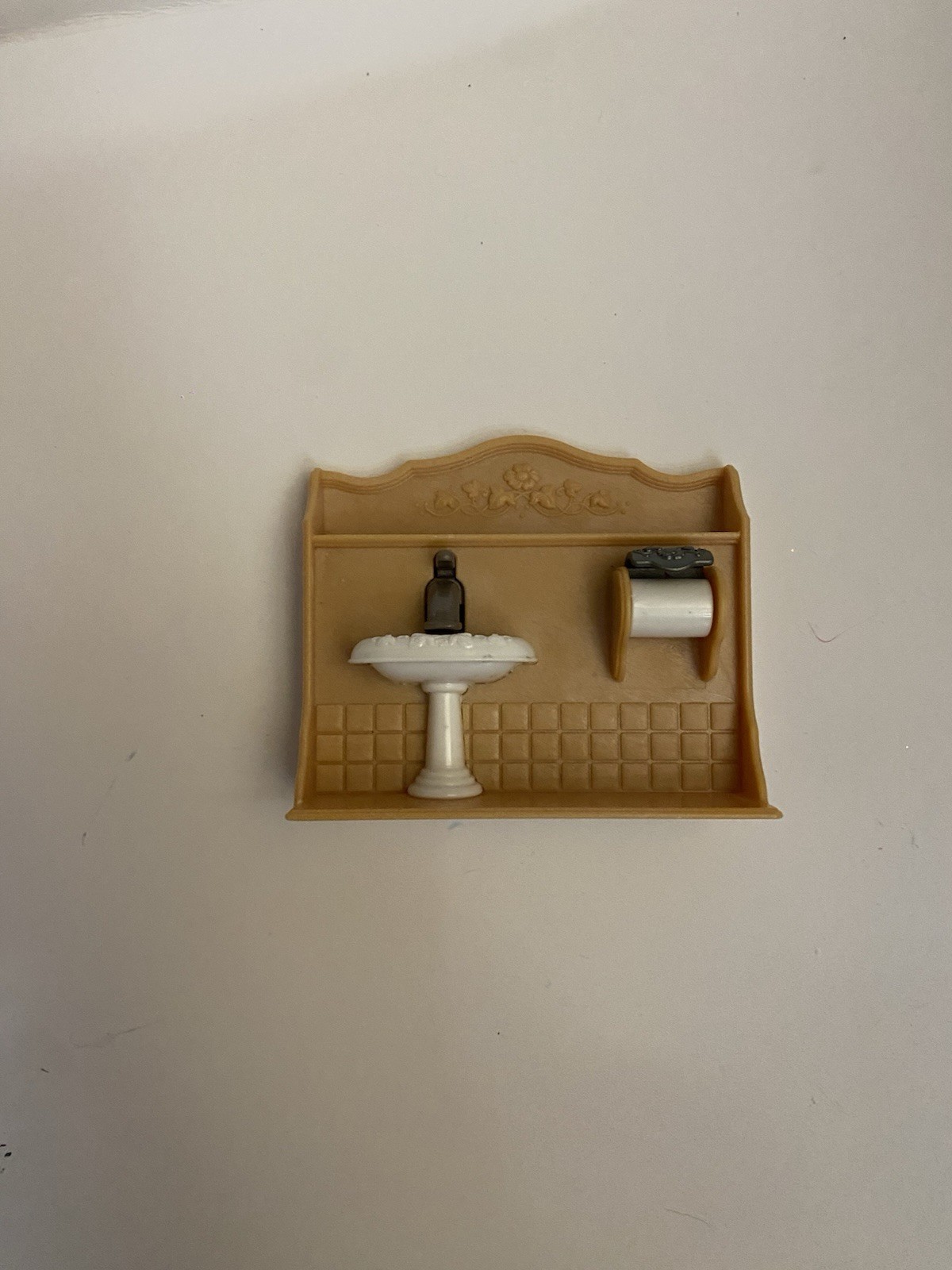 Calico Critters Bathroom Sink. Button Works For Pretend Water. See Photos