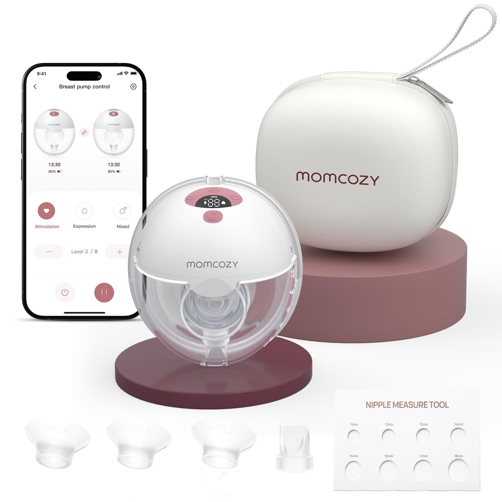 Pump Breast 24mm 2 Pack Momcozy Wearable Wireless Portable Electric Lightweight