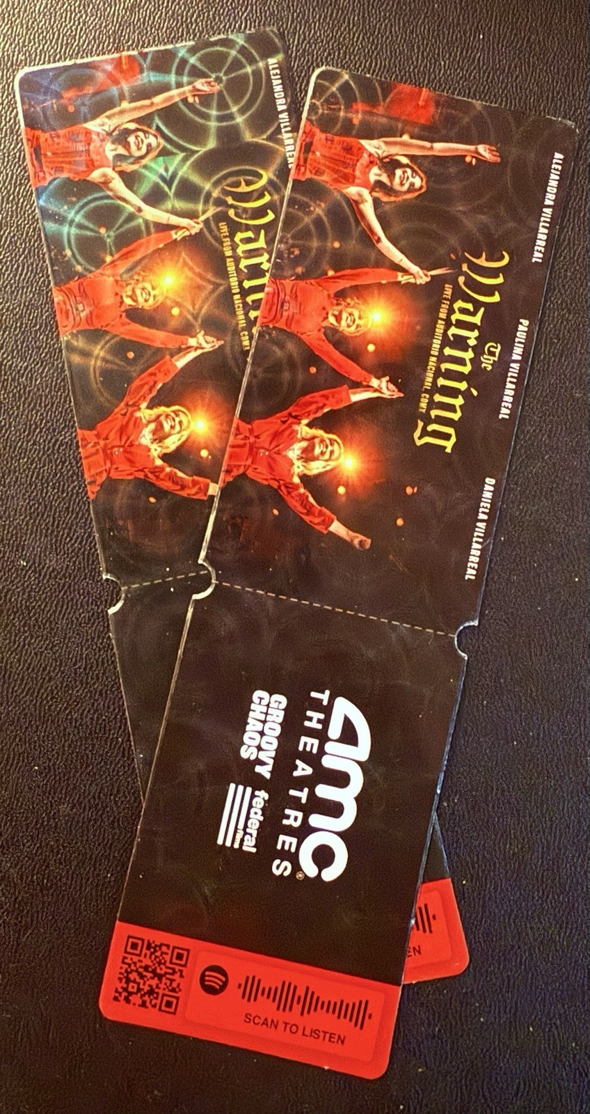 The Warning AMC Commemorative Ticket