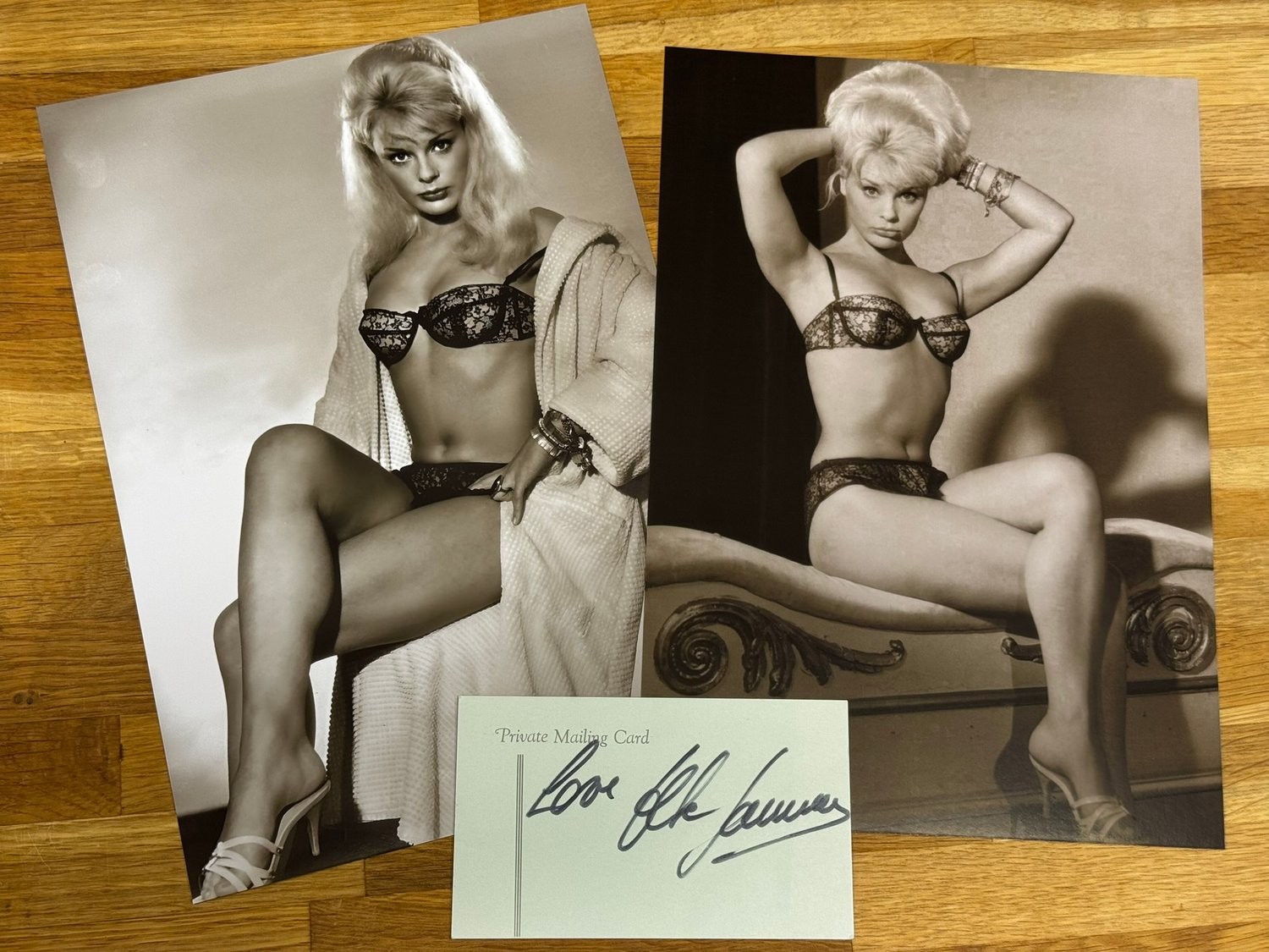 Elke Sommer German actress & Hollywood star, genuine Autograph